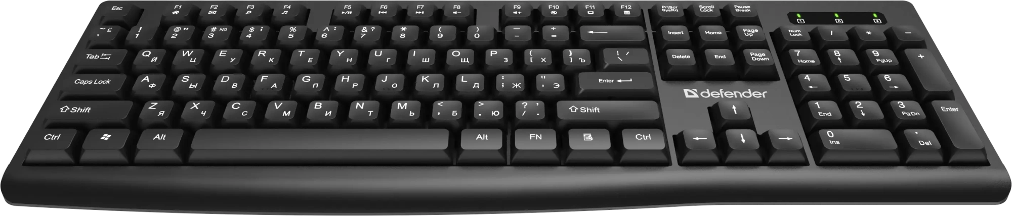 Клавиатура Defender Navigator HB-138 [мембранная, проводная, черная]