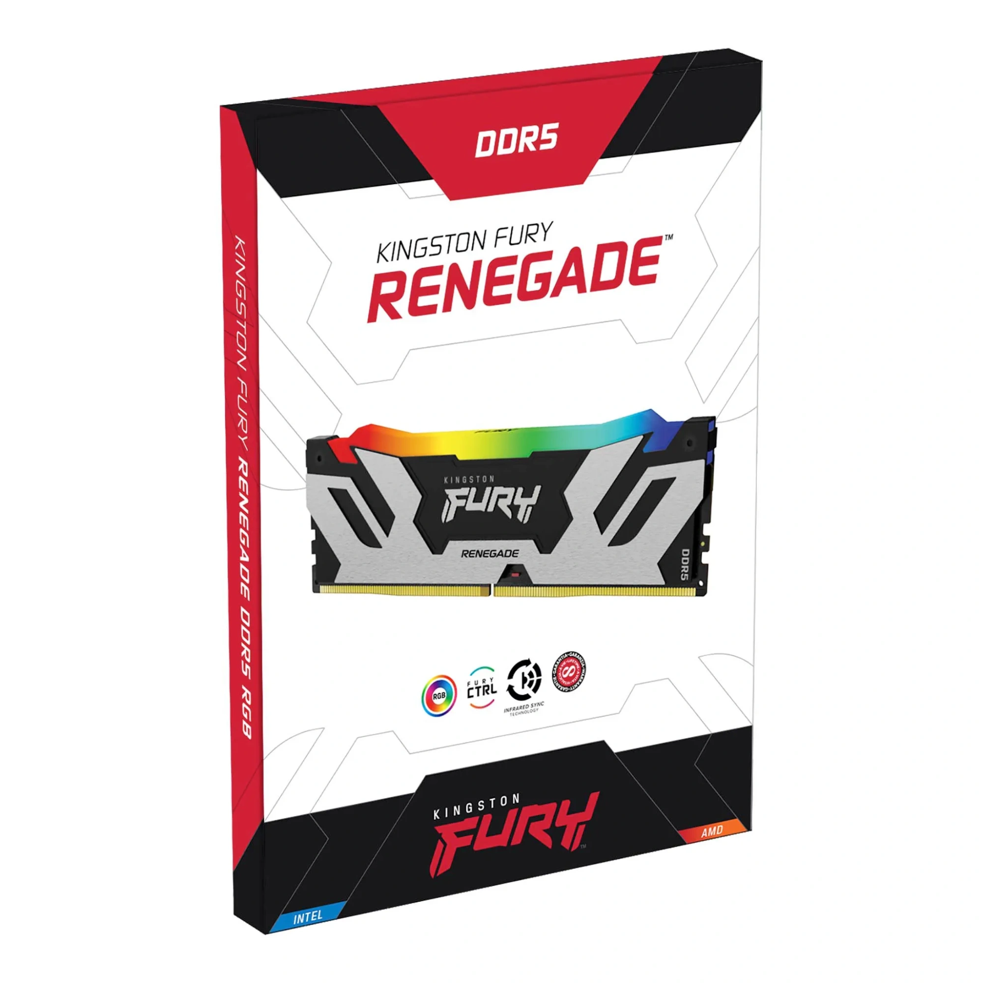 Комплект оперативной памяти Kingston Fury Renegade RGB (KF572C38RSAK2-32) [32 ГБ, DDR 5, 7200 МГц, 1.45 В, подсветка, KIT]