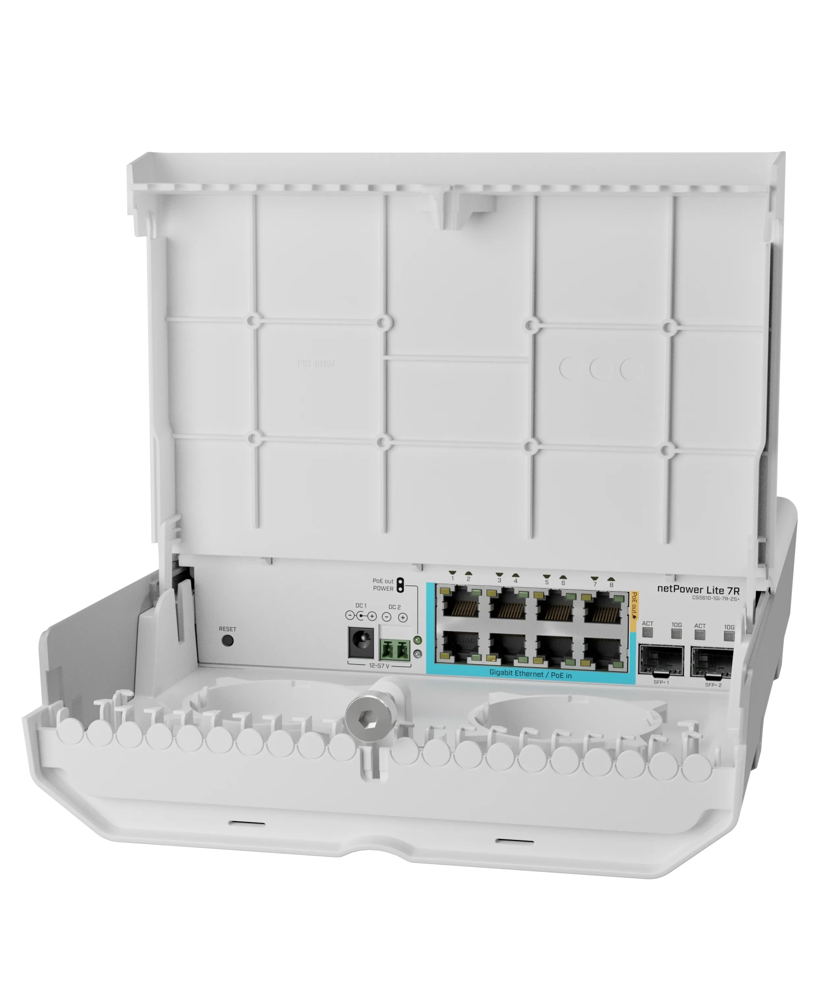 Коммутатор MikroTik netPower Lite 7R (CSS610-1Gi-7R-2S+OUT)
