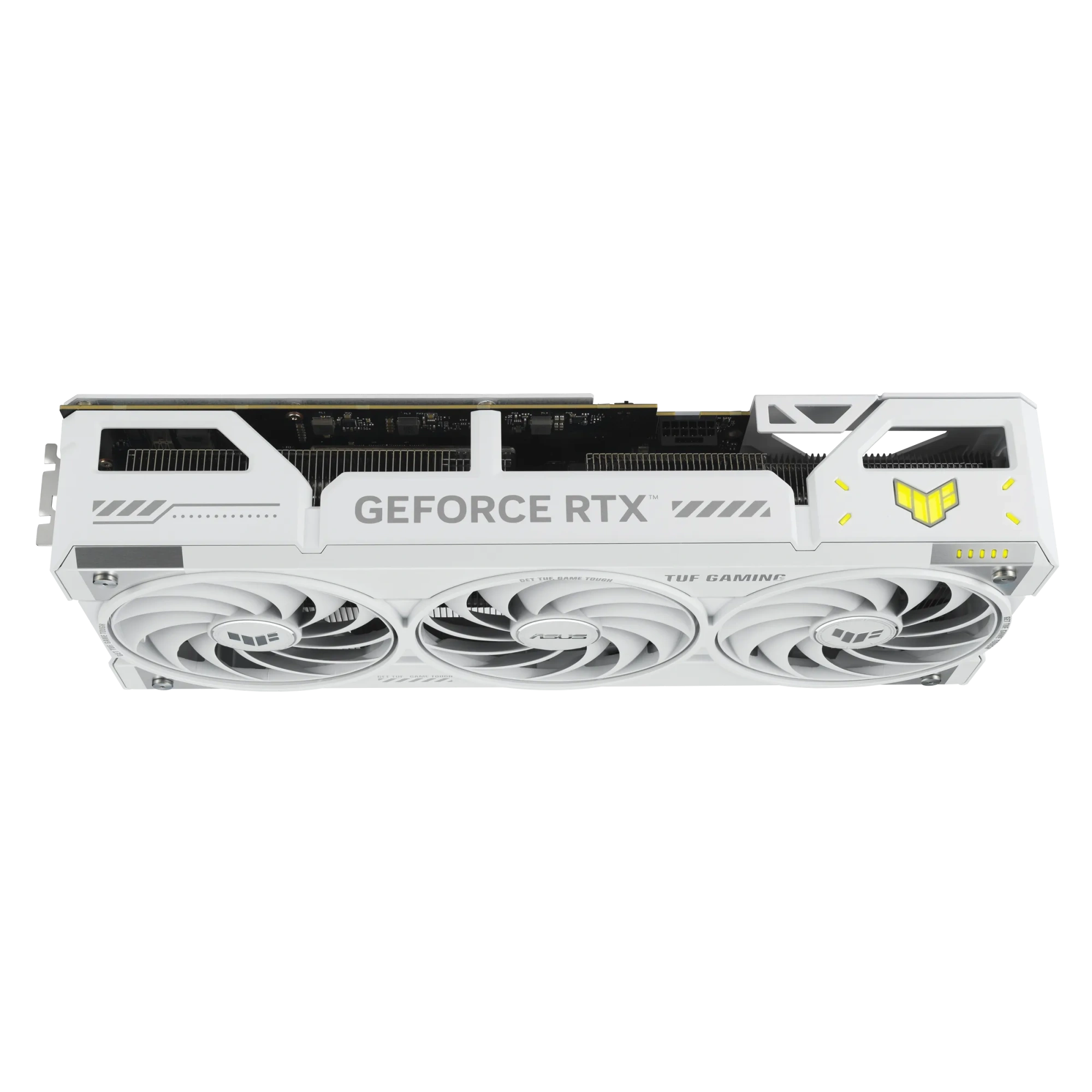 Видеокарта Asus TUF Gaming GeForce RTX 5070 Ti 16GB GDDR7 White OC Edition (TUF-RTX5070TI-O16G-WHITE-GAMING) [16 ГБ, GDDR7, 256 бит, HDMI, DisplayPort (3 шт)]