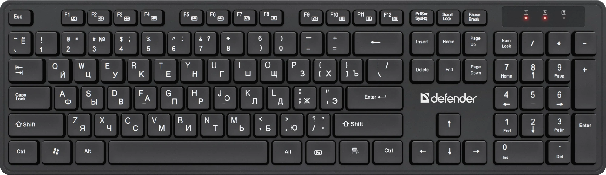 Клавиатура+мышь Defender Lima C-993 (45993) [мембранная, беспроводная, черная]