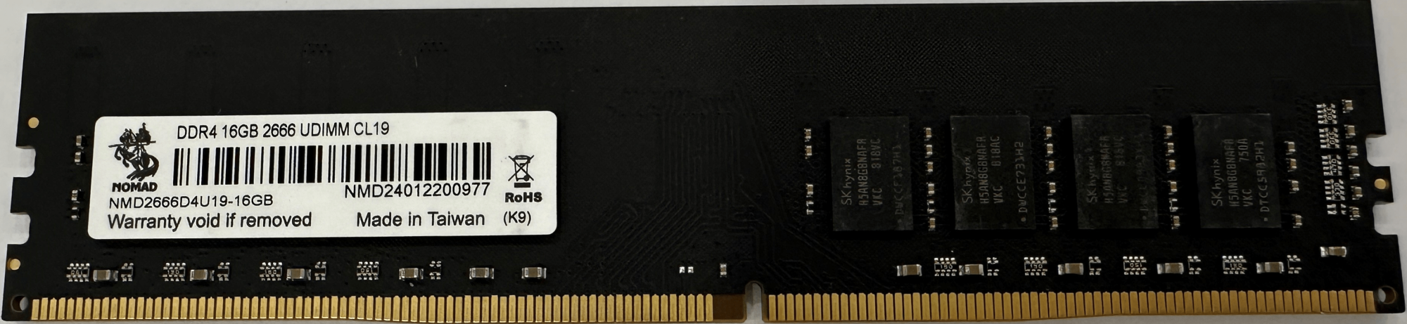Оперативная память Nomad NMD2666D4U19-16GB [16 ГБ, DDR 4, 2666 МГц, 1.1 В]