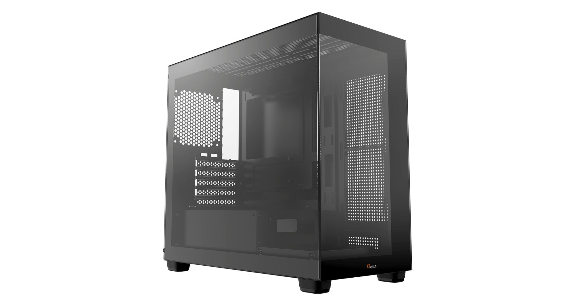 Корпус Ocypus Gamma C52 BK (Gamma-C52-BKD000XX-GL) [Mini Tower, Без вентиляторов, Черный]