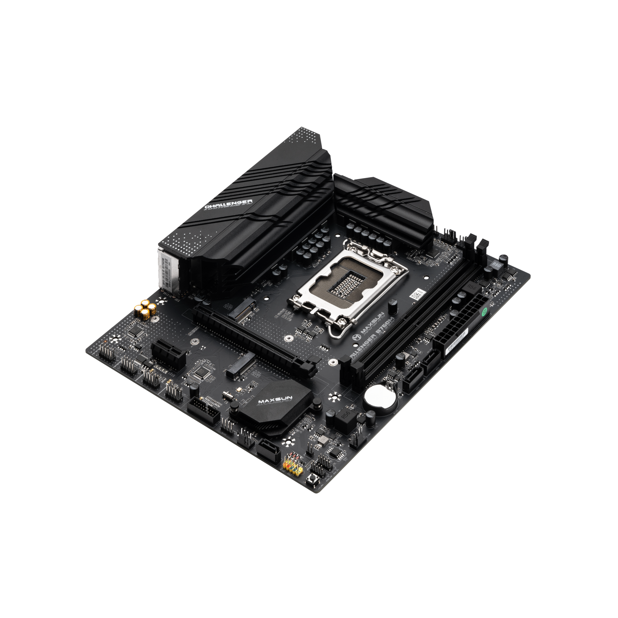 Материнская плата Maxsun Challenger B760M (MS-Challenger B760M) [LGA 1700, Intel B760, 2xDDR 4, 3xM.2, 1xPCI-E x16, Micro-ATX]