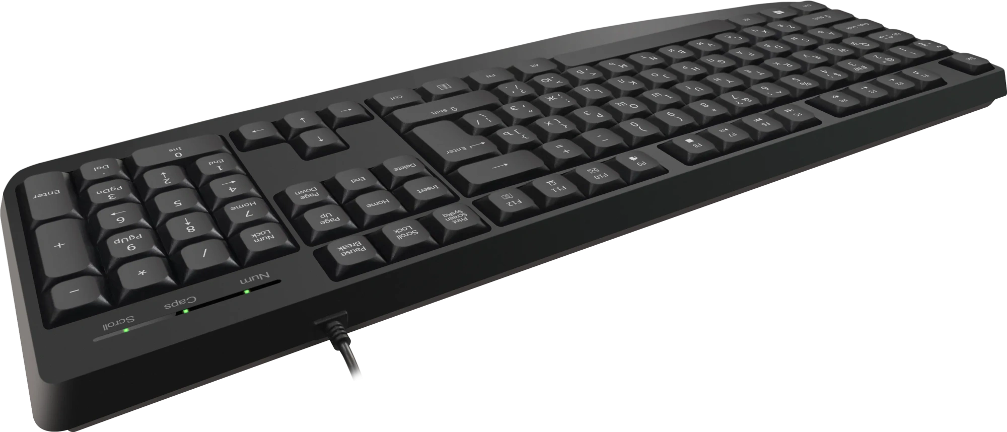 Клавиатура Defender Atom HB-546 [мембранная, проводная, черная]