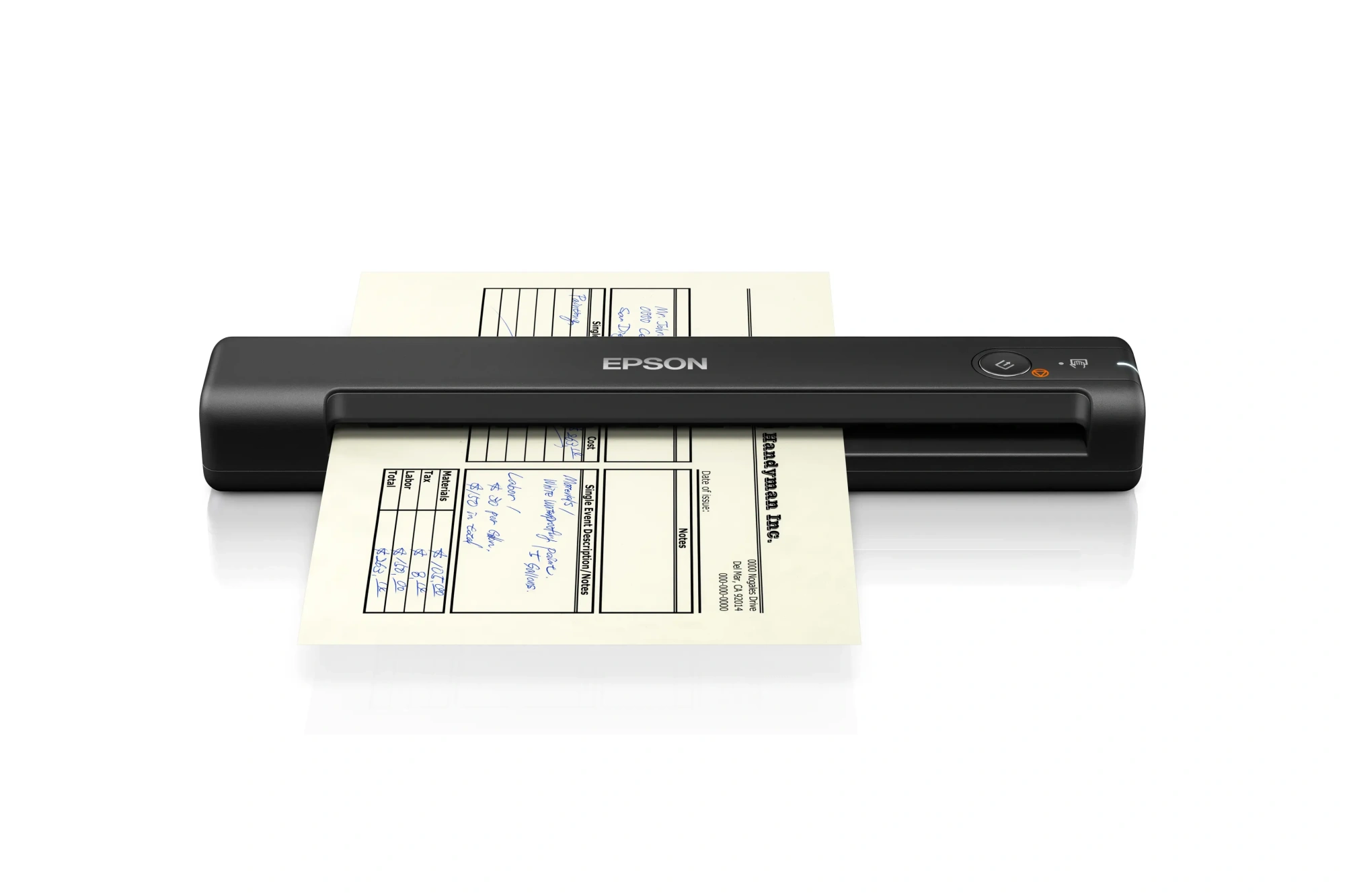 Сканер мобильный Epson WorkForce ES-50 B11B252401, А4, 5,5 сек/А4, питание от USB, 600 DPI x 600 DPI