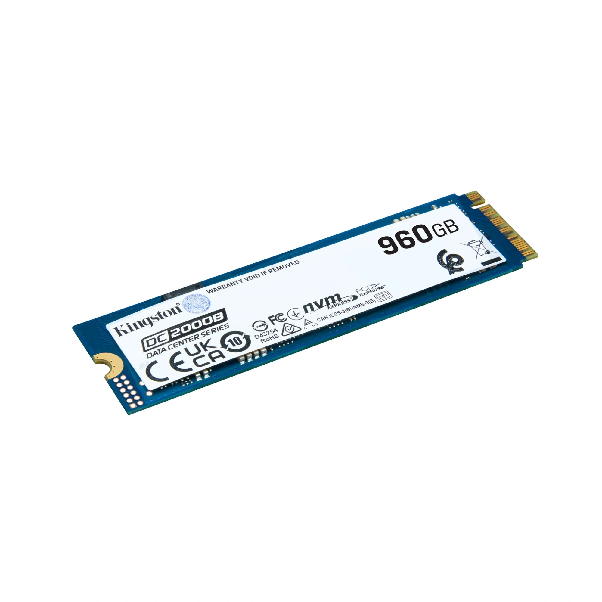 SSD-накопитель Kingston DC2000B (SEDC2000BM8/960G) [960 ГБ, M.2, PCI-E, 7000/1300 МБ/с, 3D V-NAND]