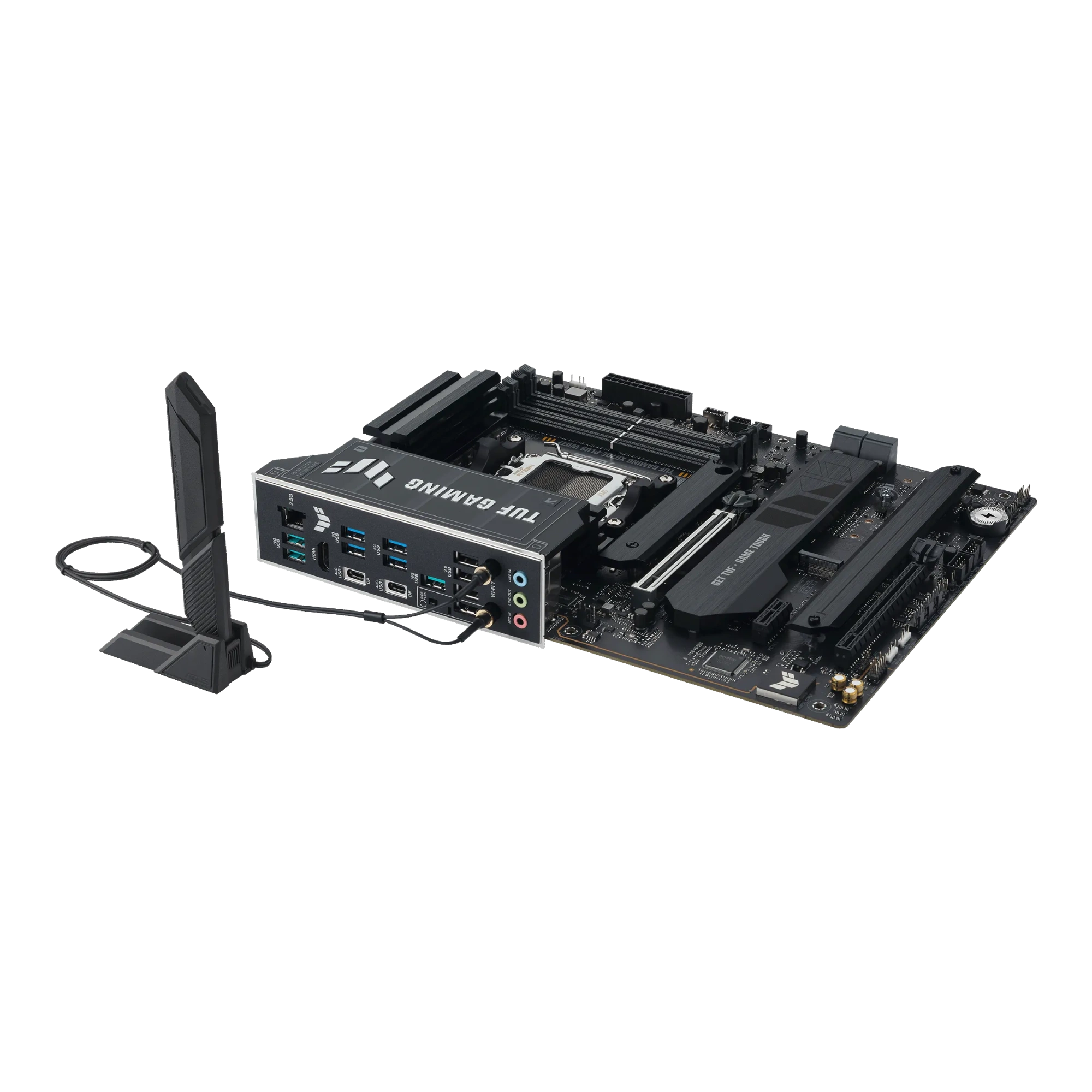 Материнская плата Asus TUF GAMING X870E-PLUS WIFI7 [AM5, AMD X870E, 4xDDR 5, 4xM.2, 2xPCI-E x16, Standard-ATX]