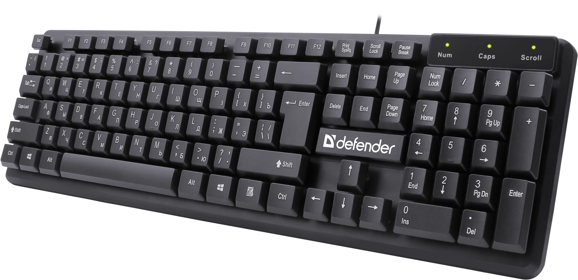 Клавиатура Defender Symbol HB-559 [мембранная, проводная, черная]
