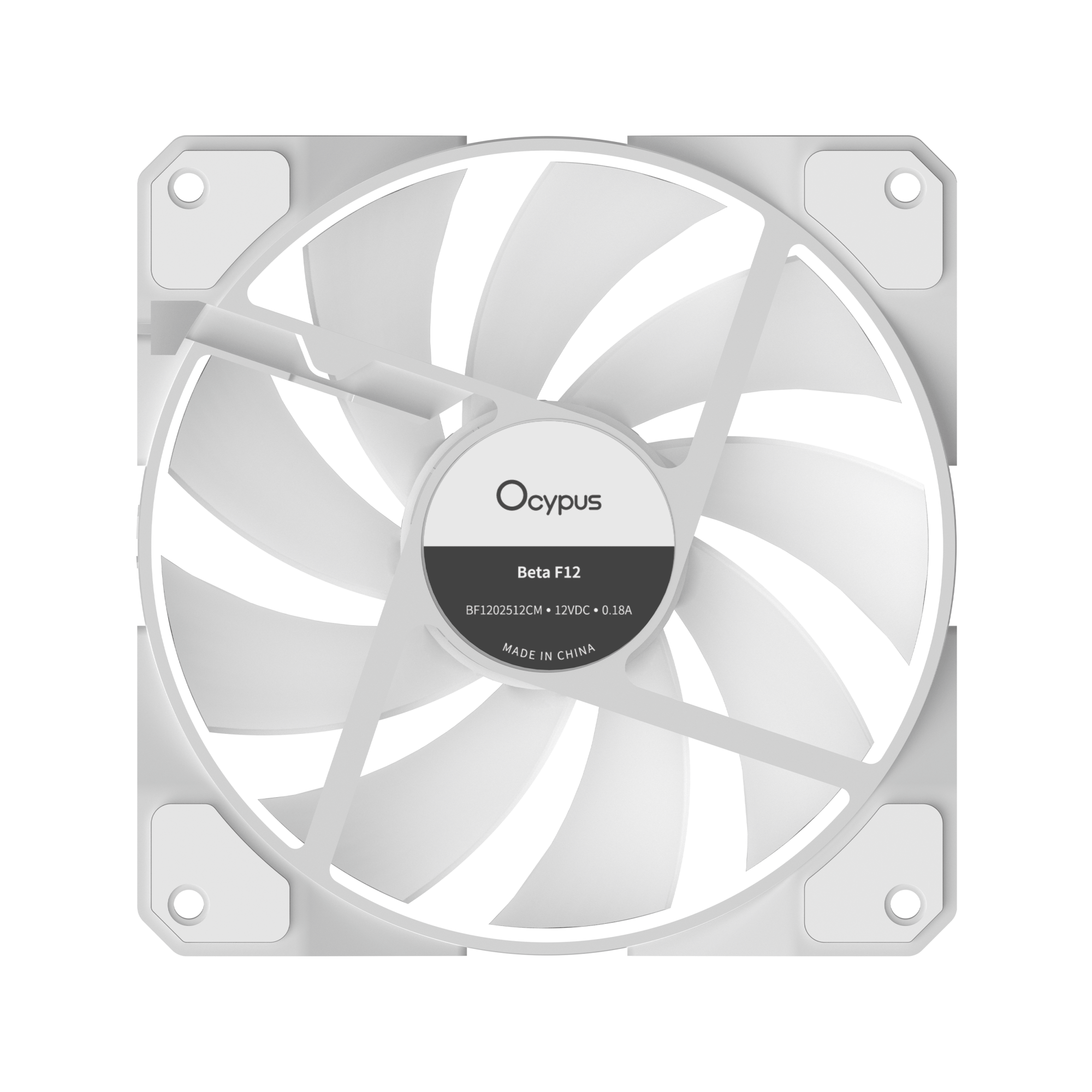 Вентилятор для корпуса Ocypus Beta F12 ARGB [120 x 120 мм, 1600 об/мин, 56 CFM, 29 дБ, PWM]