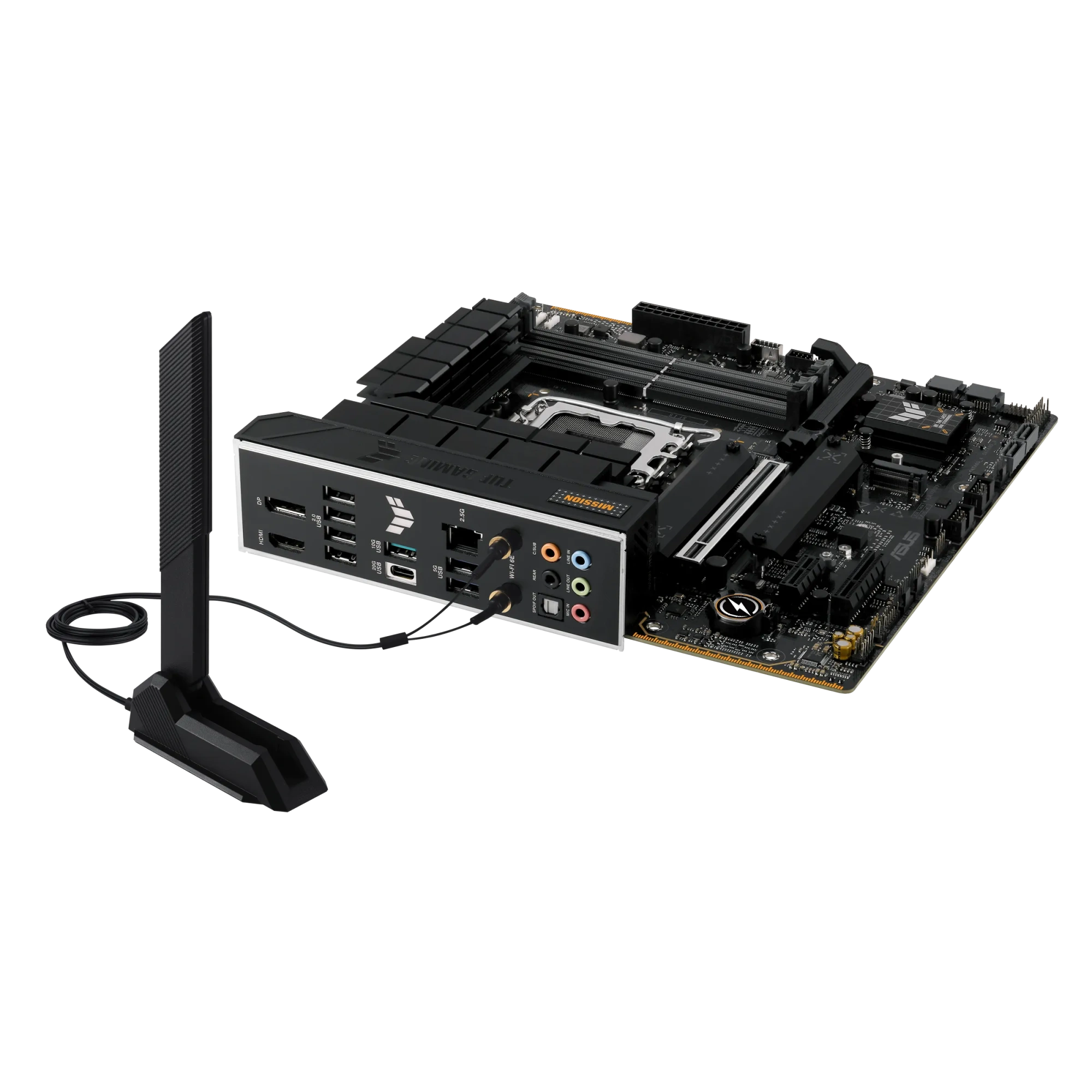 Материнская плата Asus TUF GAMING B760M-PLUS WIFI II, LGA 1700, Intel B760, 4xDDR 5, 3xM.2