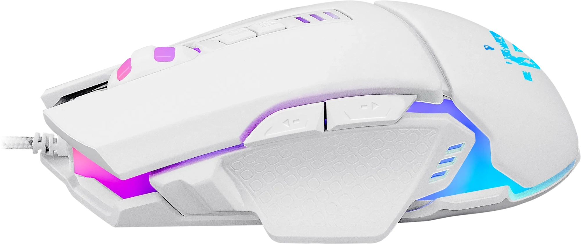 Мышь Defender Furia GM-543 (52544) [проводная, светодиодная, 6600 DPI, подсветка, белый]