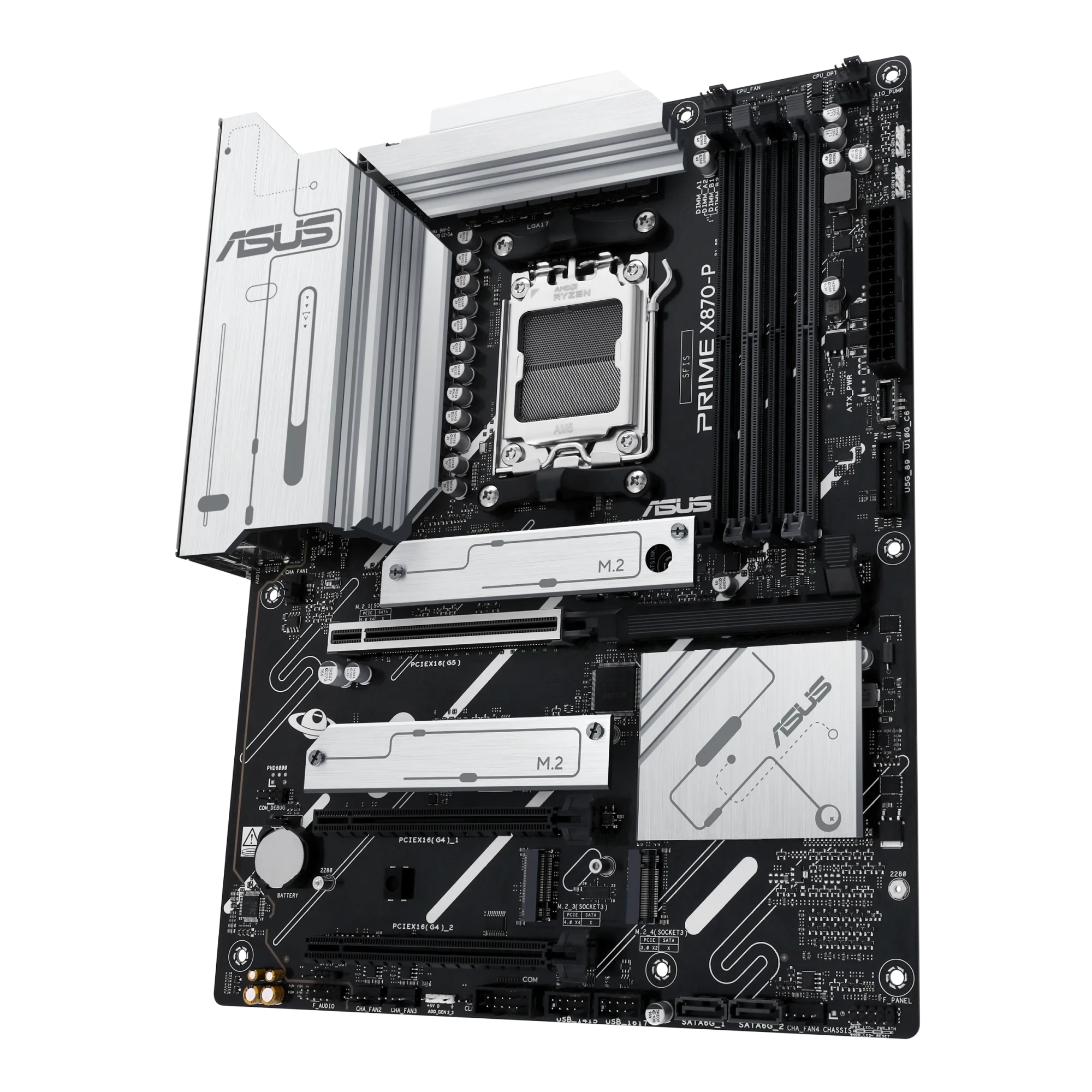 Материнская плата Asus PRIME X870-P [AM5, AMD X870, 4xDDR 5, 4xM.2, 3xPCI-E x16, Standard-ATX]