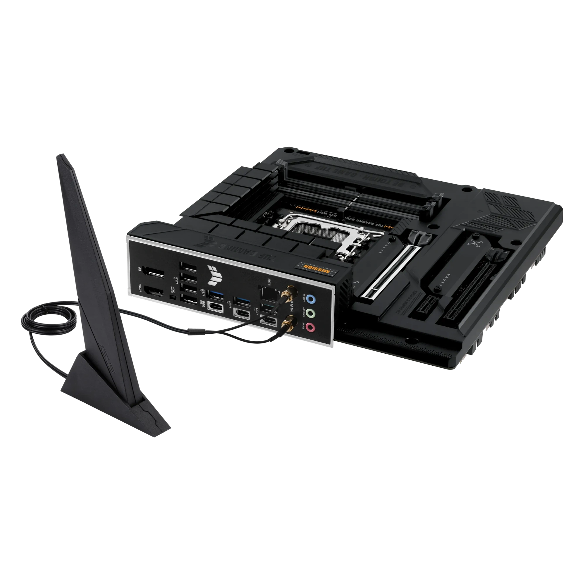 Материнская плата Asus TUF GAMING B760M-BTF WIFI [LGA 1700, Intel B760, 4xDDR 5, 3xM.2, 2xPCI-E x16, Micro-ATX]