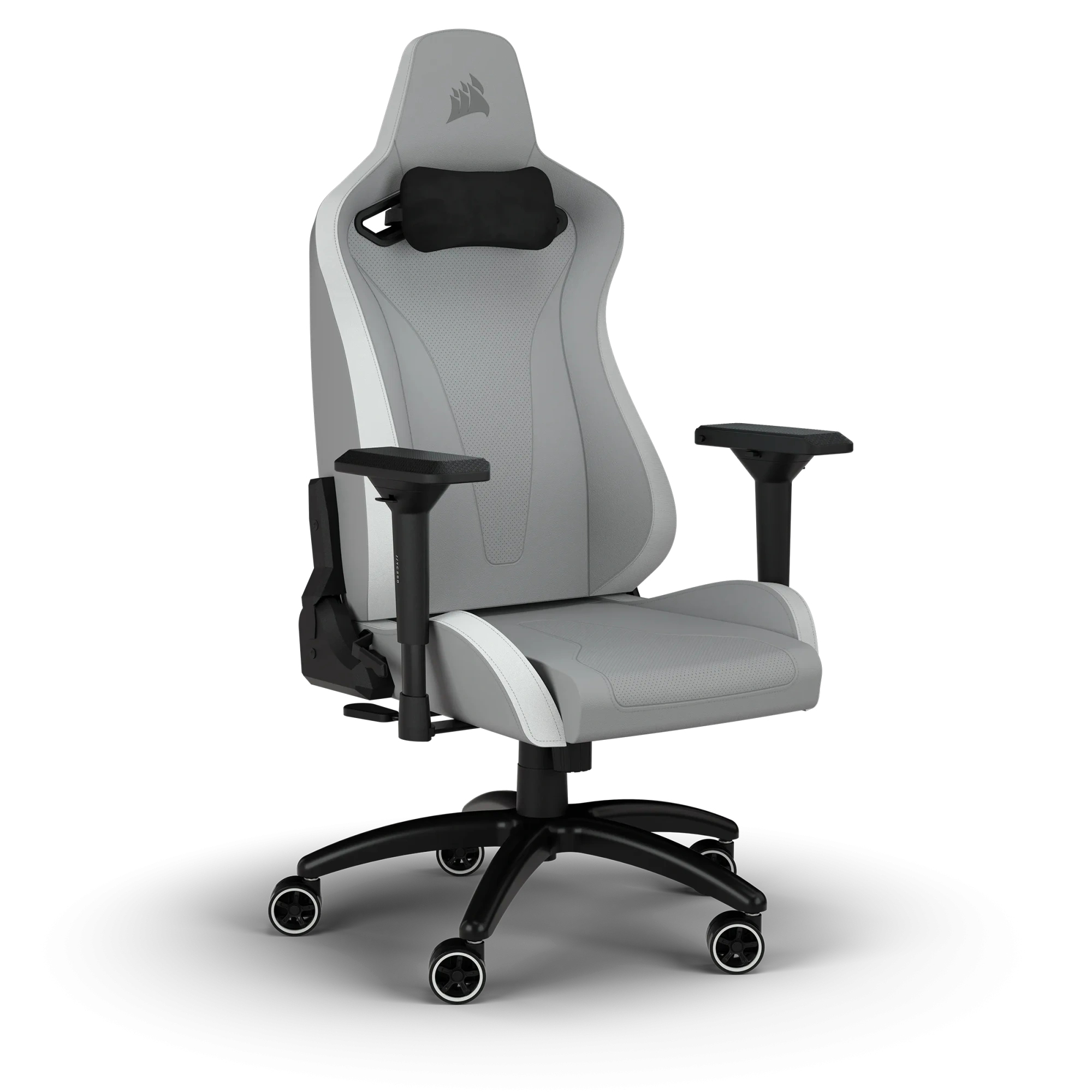 Игровое кресло CORSAIR TC200 Leatherette Gaming Chair, Standard Fit (CF-9010045-WW) серый