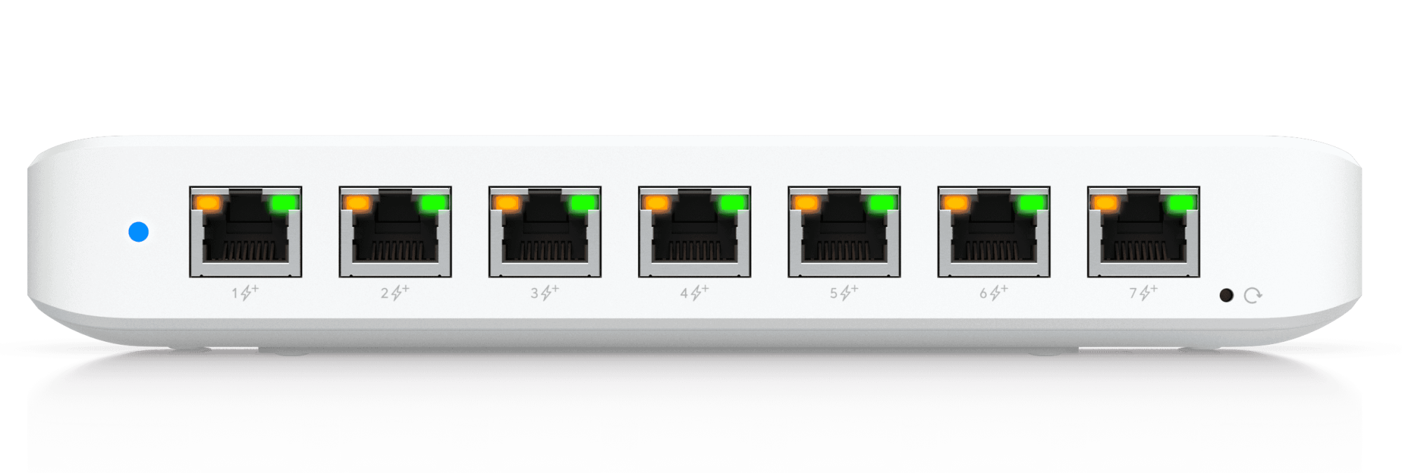 Коммутатор Ubiquiti UniFi Switch Ultra 60W (USW-Ultra-60W), 8x1000 LAN, 7xPoE+, 1xPoE++, 9W per port