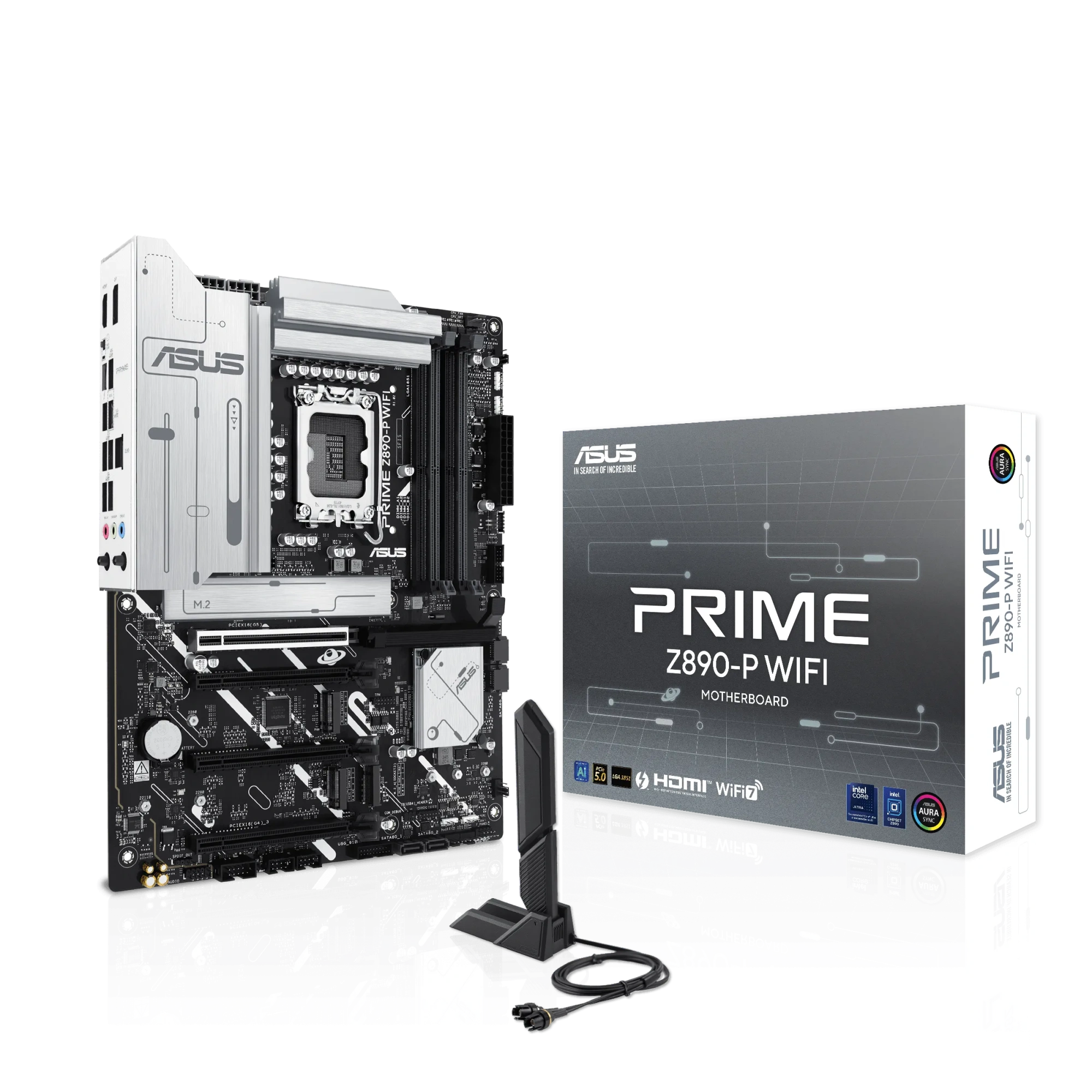 Материнская плата Asus PRIME Z890-P WIFI [LGA 1851, Intel Z890, 4xDDR 5, 4xM.2, 4xPCI-E x16, Standard-ATX]