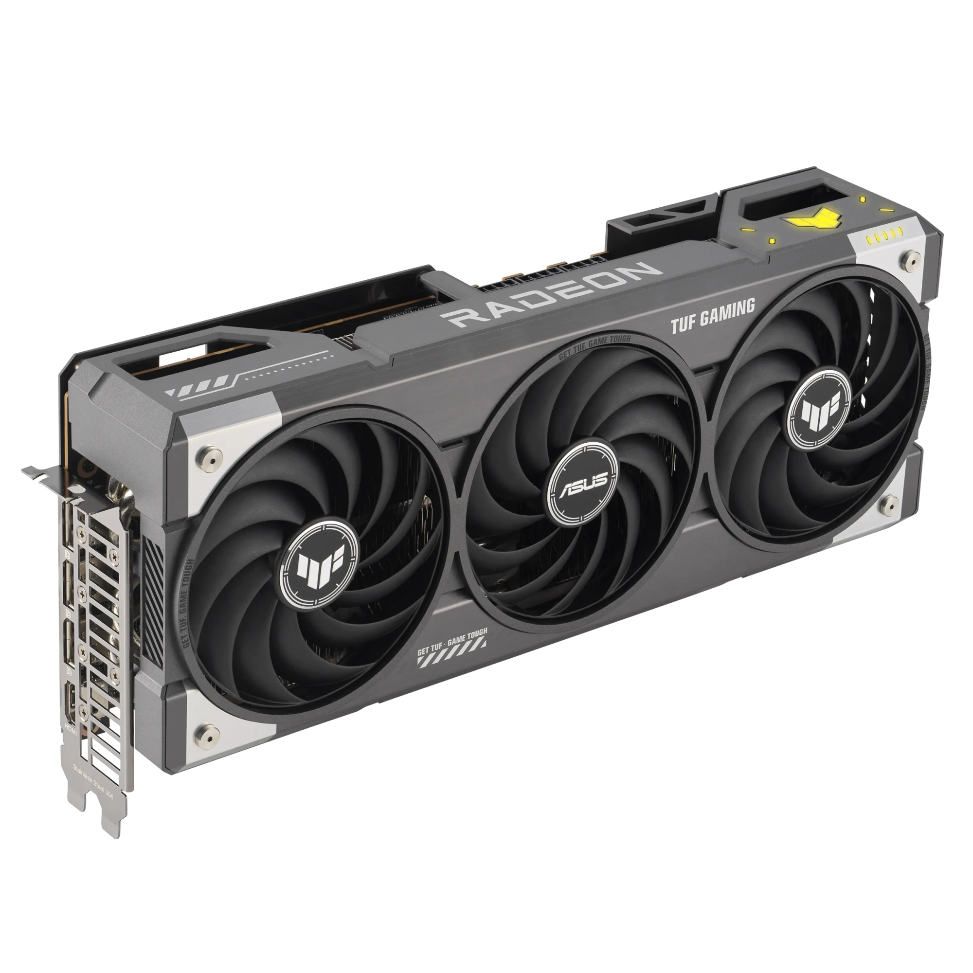Видеокарта Asus TUF Gaming Radeon RX 9070 XT OC Edition 16GB GDDR6 (TUF-RX9070XT-O16G-GAMING) [16 ГБ, GDDR6, 256 бит, HDMI (2 шт), DisplayPort (2 шт)]