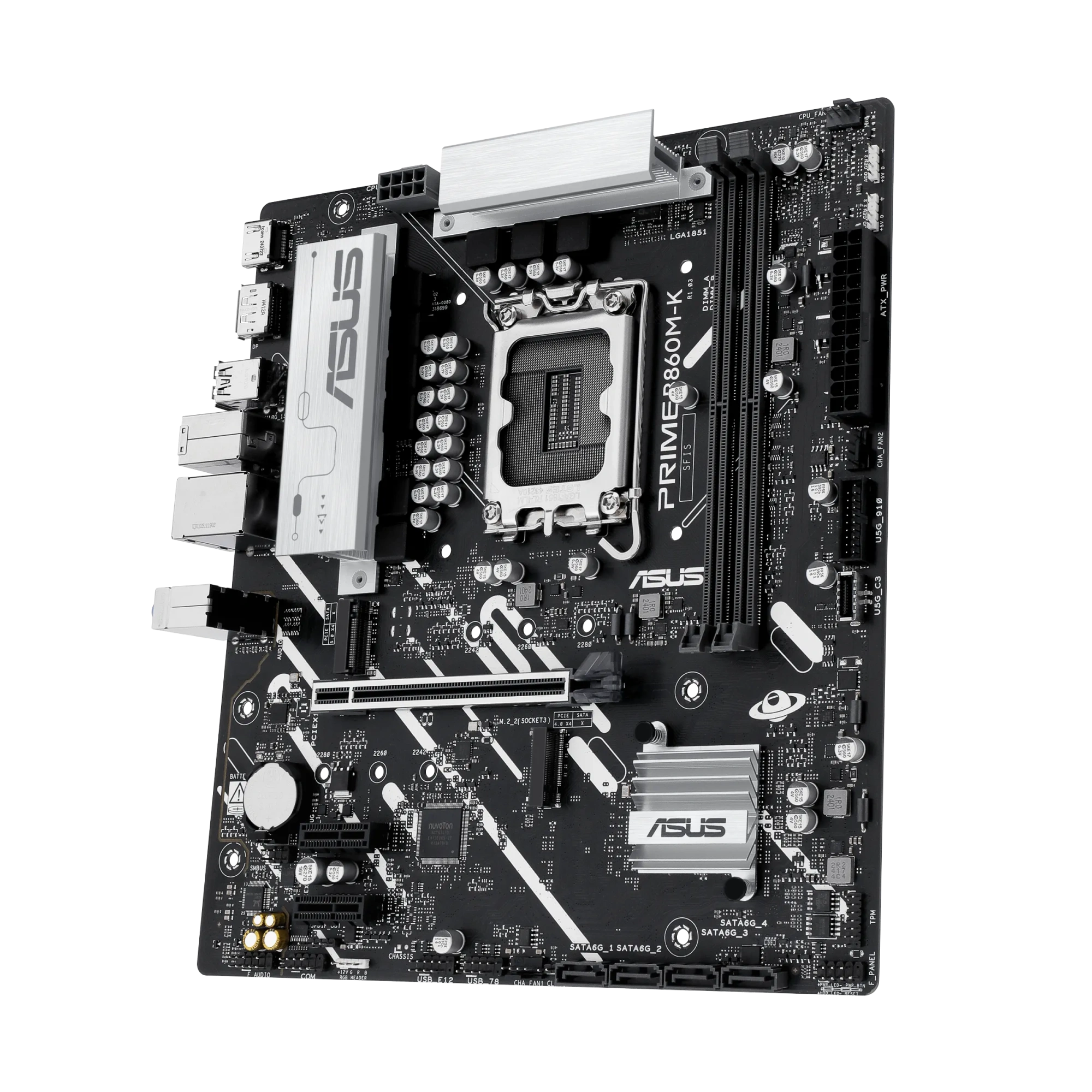 Материнская плата Asus PRIME B860M-K [LGA 1851, Intel B860, 2xDDR 5, 2xM.2, 1xPCI-E x16, Micro-ATX]