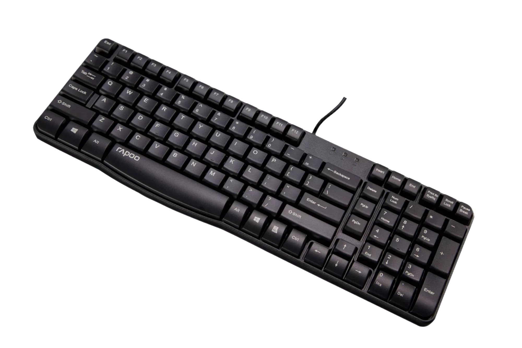 Клавиатура Rapoo NK2400 [мембранная, проводная, черная]