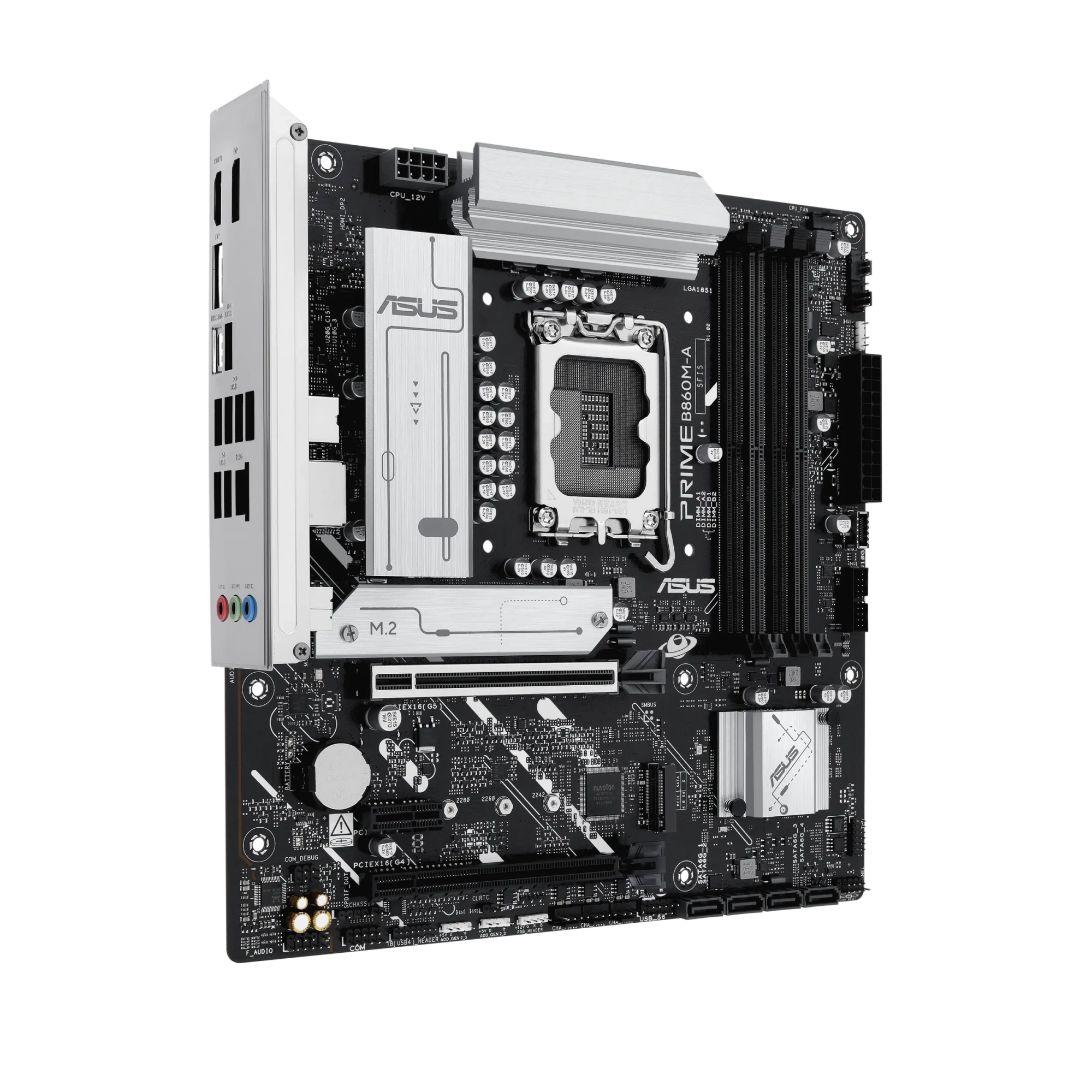 Материнская плата Asus PRIME B860M-A-CSM [LGA 1851, Intel B860, 2xDDR 5, 2xM.2, 2xPCI-E x16, Micro-ATX]