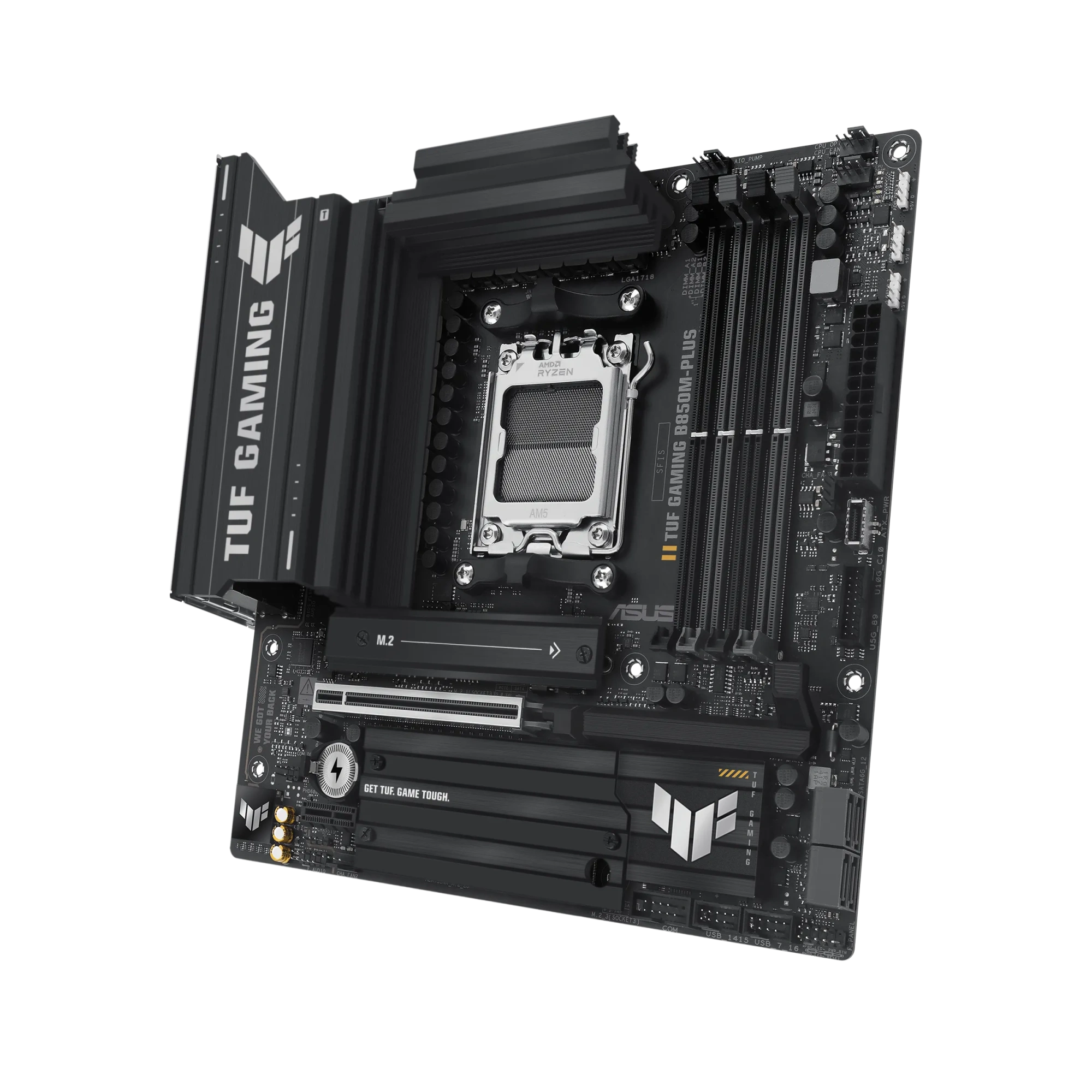 Материнская плата Asus TUF GAMING B850M-PLUS [AM5, AMD B850, 4xDDR 5, 3xM.2, 1xPCI-E x16, Micro-ATX]