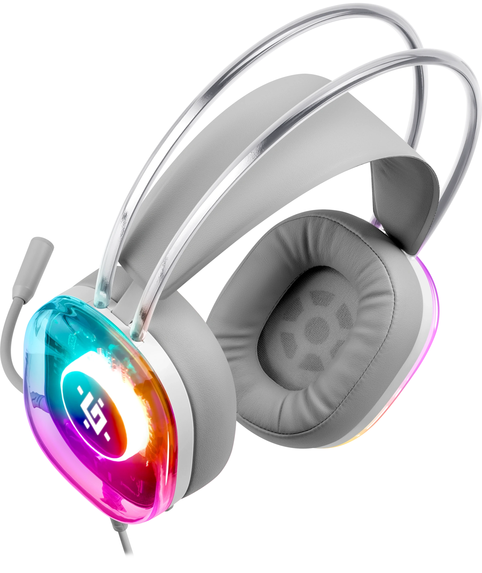 Гарнитура Defender Cyborg (белый), игровая, 7.1, RGB Garnitura (64575)