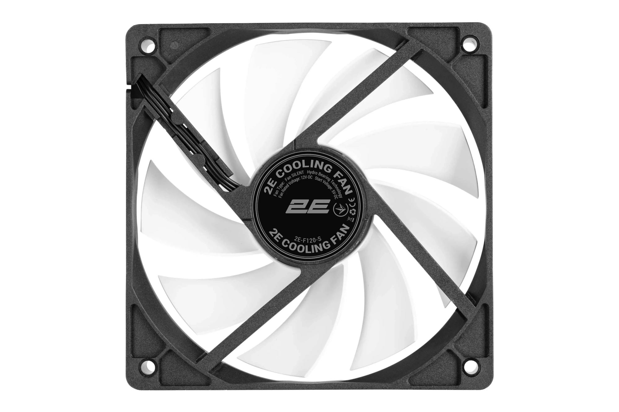 Корпусный вентилятор 2E F120-SN, 120 мм, чёрный