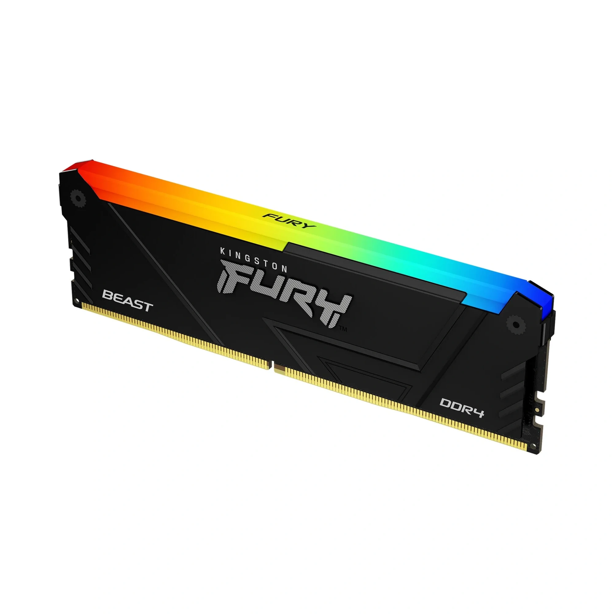 Оперативная память Kingston Fury Beast RGB (KF432C16BB12A/16WP) 16 ГБ, DDR 4, 3200 МГц, 1.35 В, подсветка
