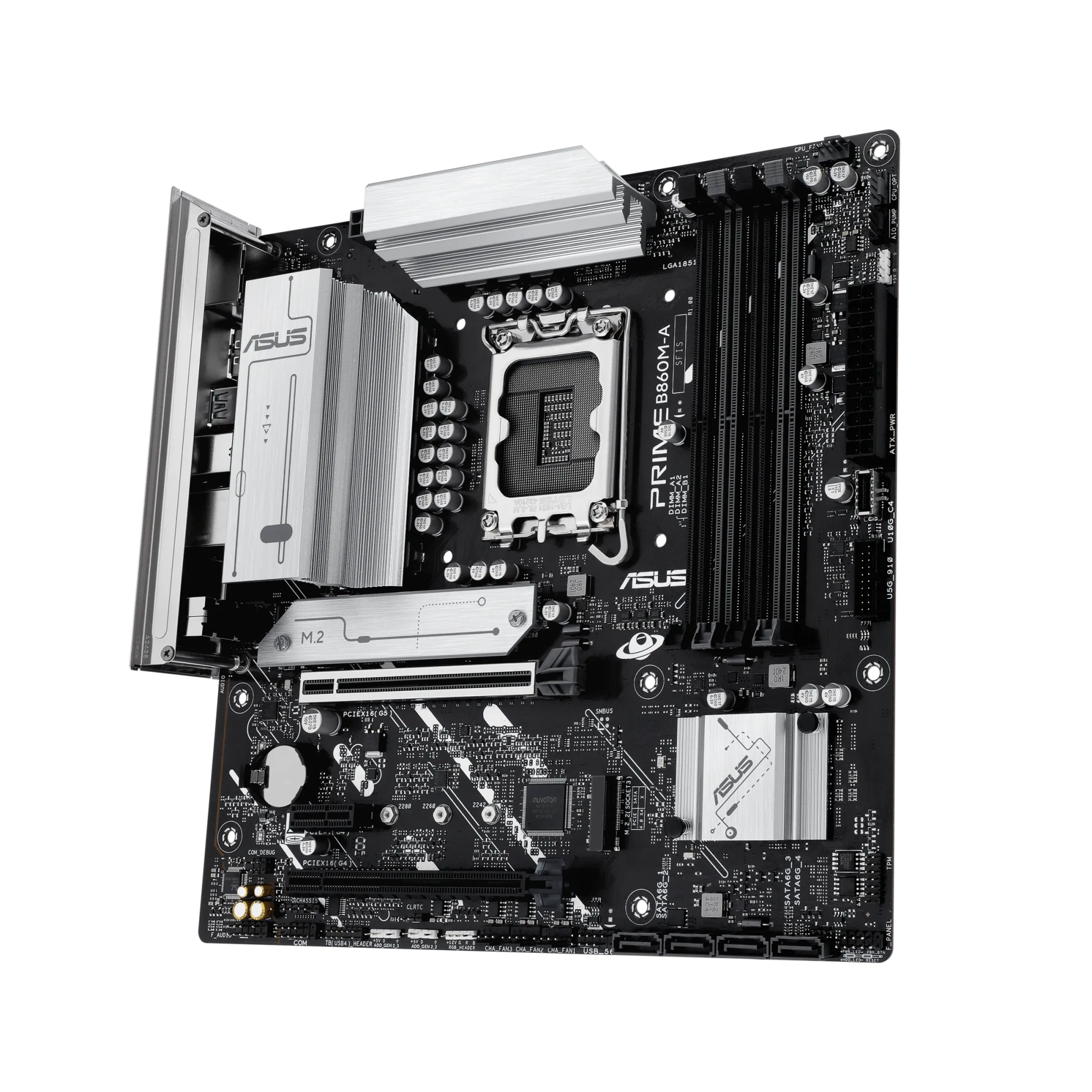 Материнская плата Asus PRIME B860M-A-CSM [LGA 1851, Intel B860, 2xDDR 5, 2xM.2, 2xPCI-E x16, Micro-ATX]