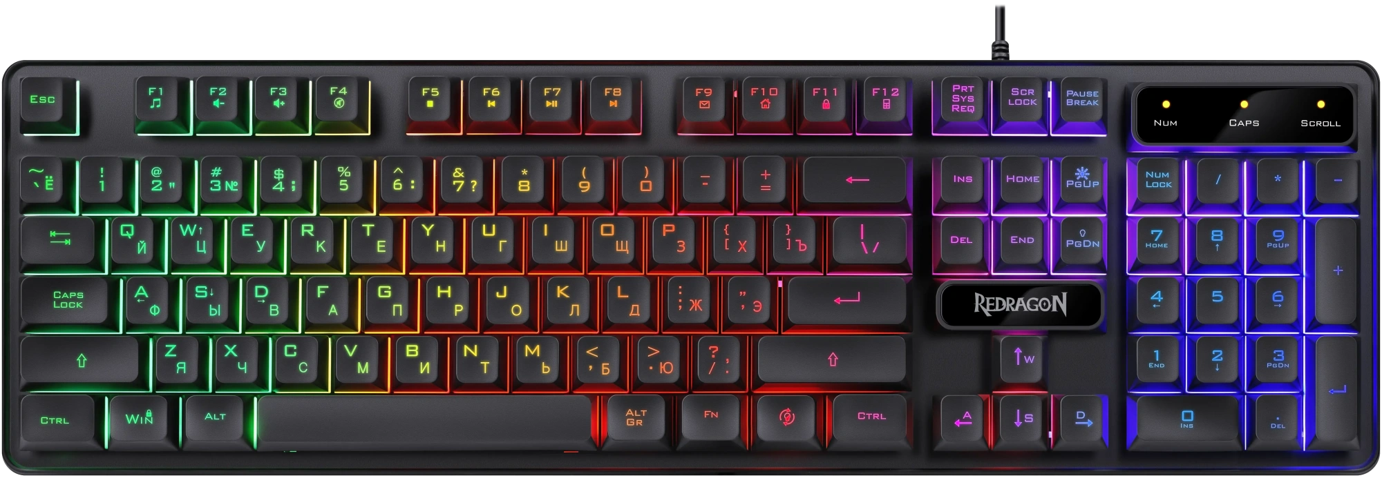 Клавиатура, мышь и наушники, USB,  Redragon S137 Черный KeyBoard + mouse+headphone, Black (72335)