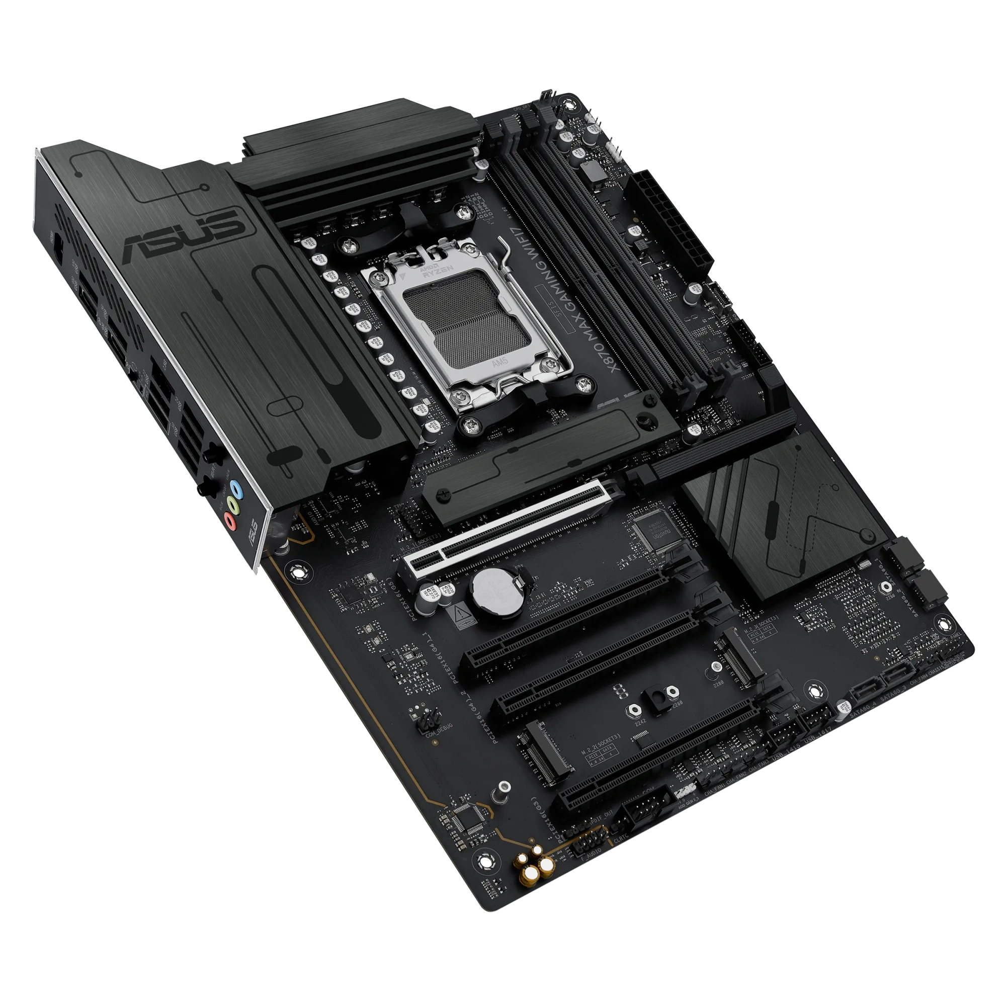 Материнская плата Asus X870 MAX GAMING WIFI7 [AM5, AMD X870, 4xDDR 5, 3xM.2, 4xPCI-E x16, Standard-ATX]