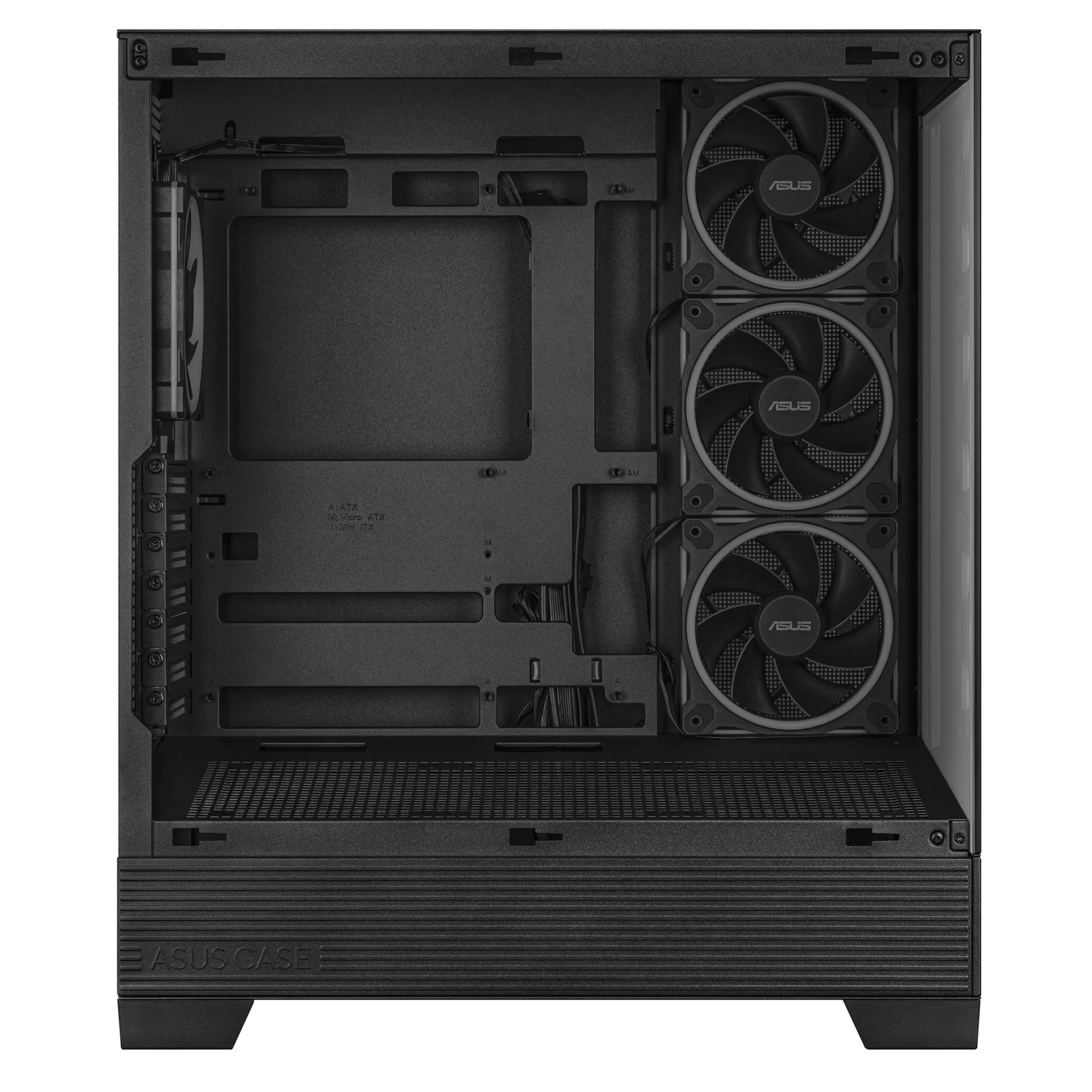 Корпус Asus A31 PLUS TG ARGB [Midi Tower, 4 x 120 мм ARGB, черный]