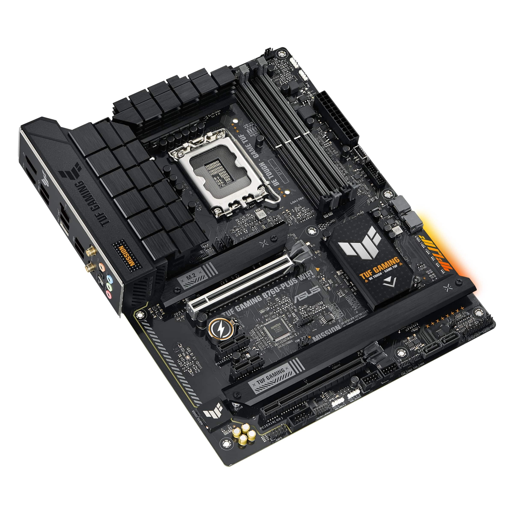 Материнская плата ASUS TUF GAMING B760-PLUS WIFI [LGA 1700, Intel B760, 4xDDR 5, 3xM.2, 2xPCI-E x16, Standard-ATX]