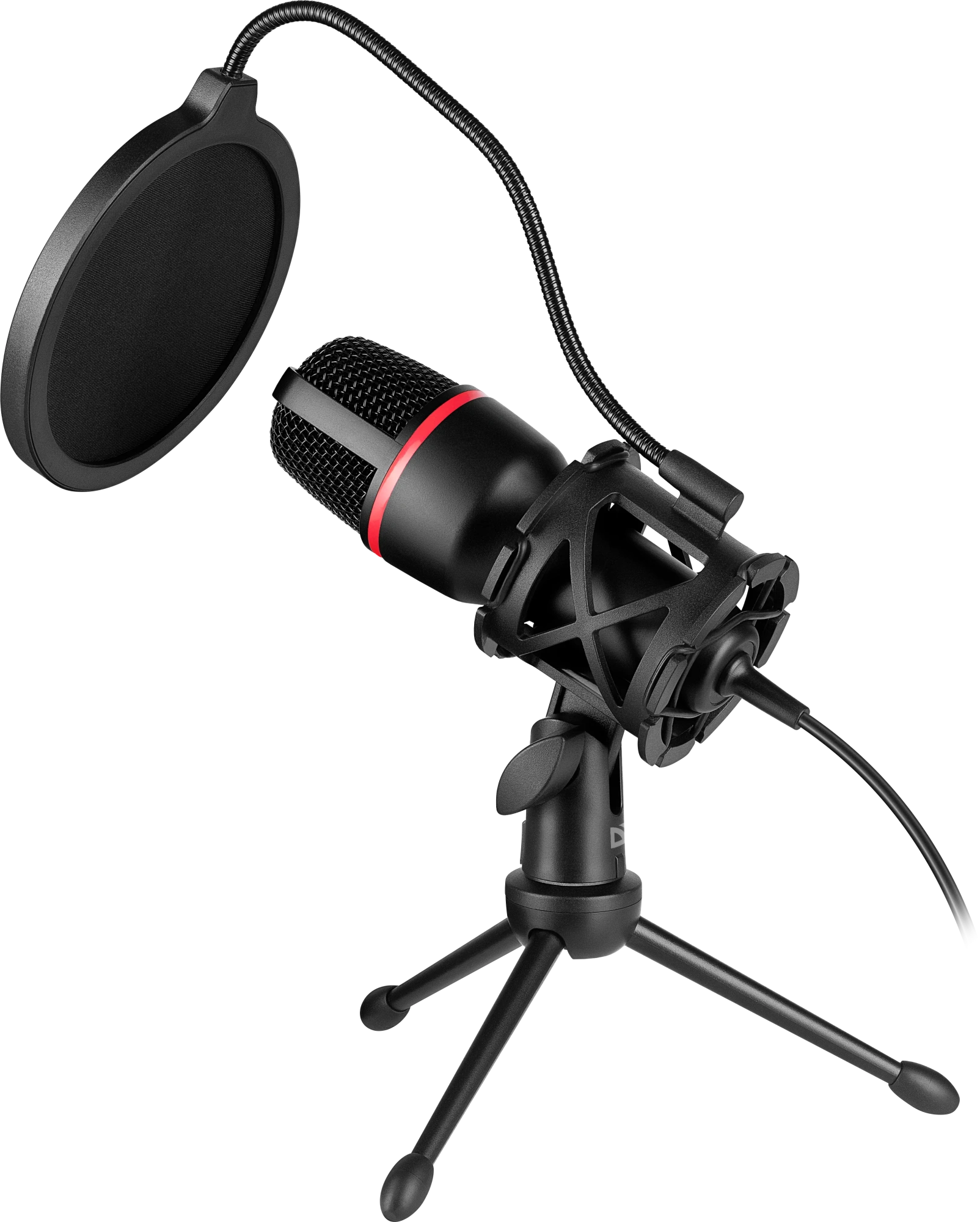 Игровой стрим микрофон Defender Forte GMC 300 3,5 мм, провод 1.5 м