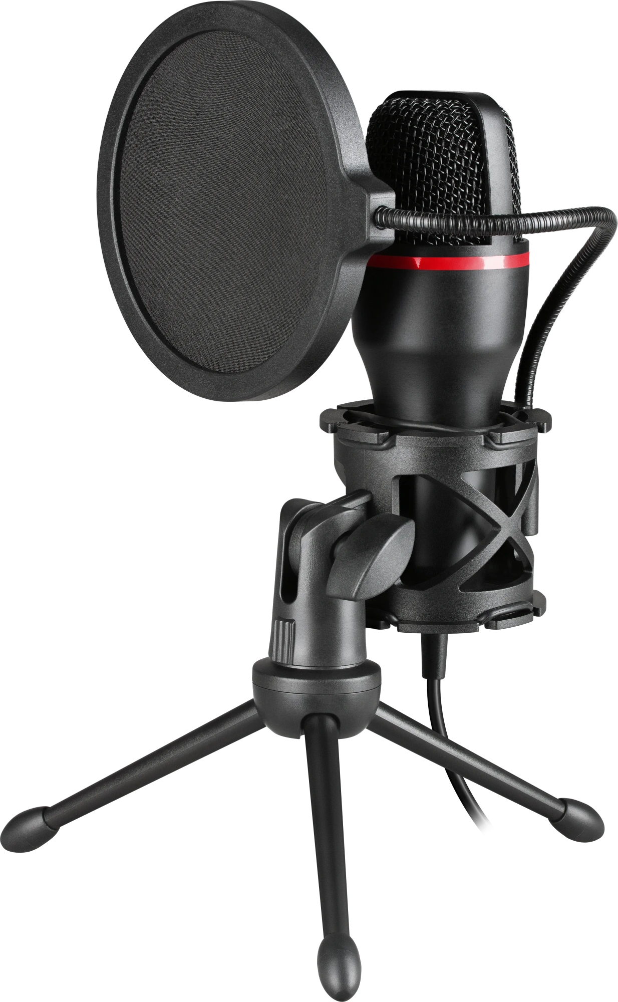 Игровой стрим микрофон Defender Forte GMC 300 3,5 мм, провод 1.5 м