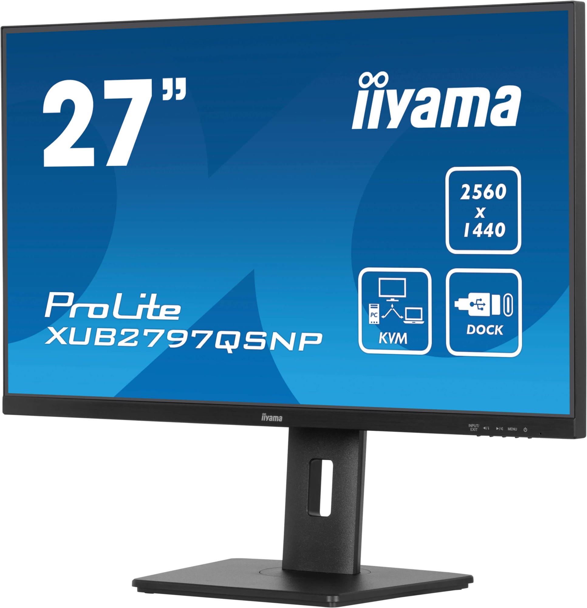 Монитор Iiyama ProLite XB2797QSNP-B1 [27", IPS, 2560x1440, 1 мс, HDMI, DisplayPort]