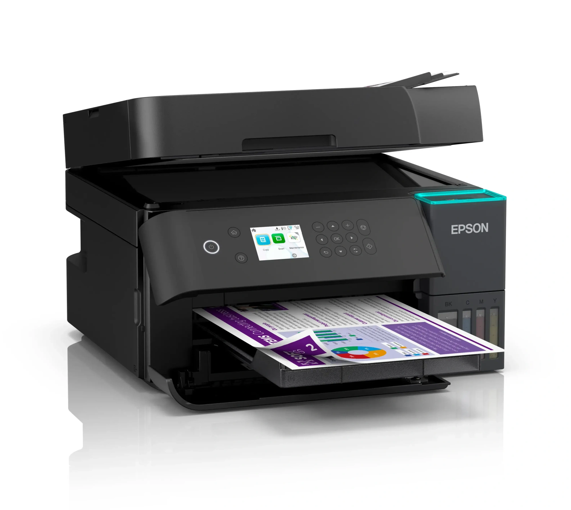 МФУ Epson L6376 (C11CL43407) [A4, струйный, цветной, СНПЧ, 4800 x 1200 DPI, Дуплекс, АПД, Ethernet (RJ-45), USB]