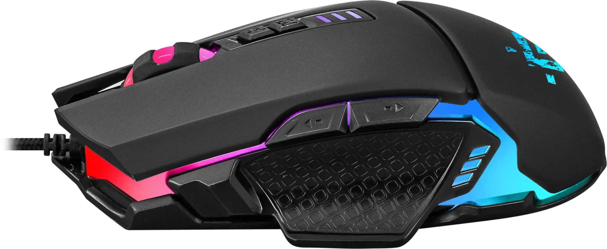 Мышь Defender Furia GM-543 (52543) [проводная, светодиодная, 6600 DPI, подсветка, черная]