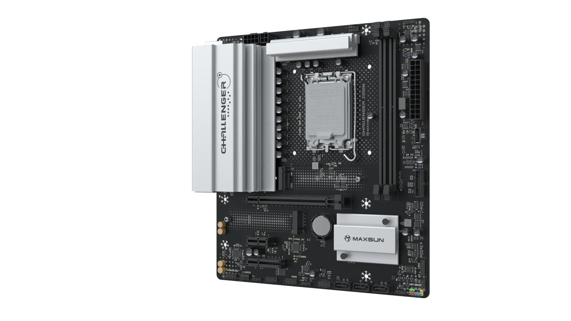 Материнская плата Maxsun Challenger Z890M (MS-Challenger Z890M) [LGA 1851, Intel Z890, 2xDDR 5, 2xM.2, 1xPCI-E x16, Micro-ATX]