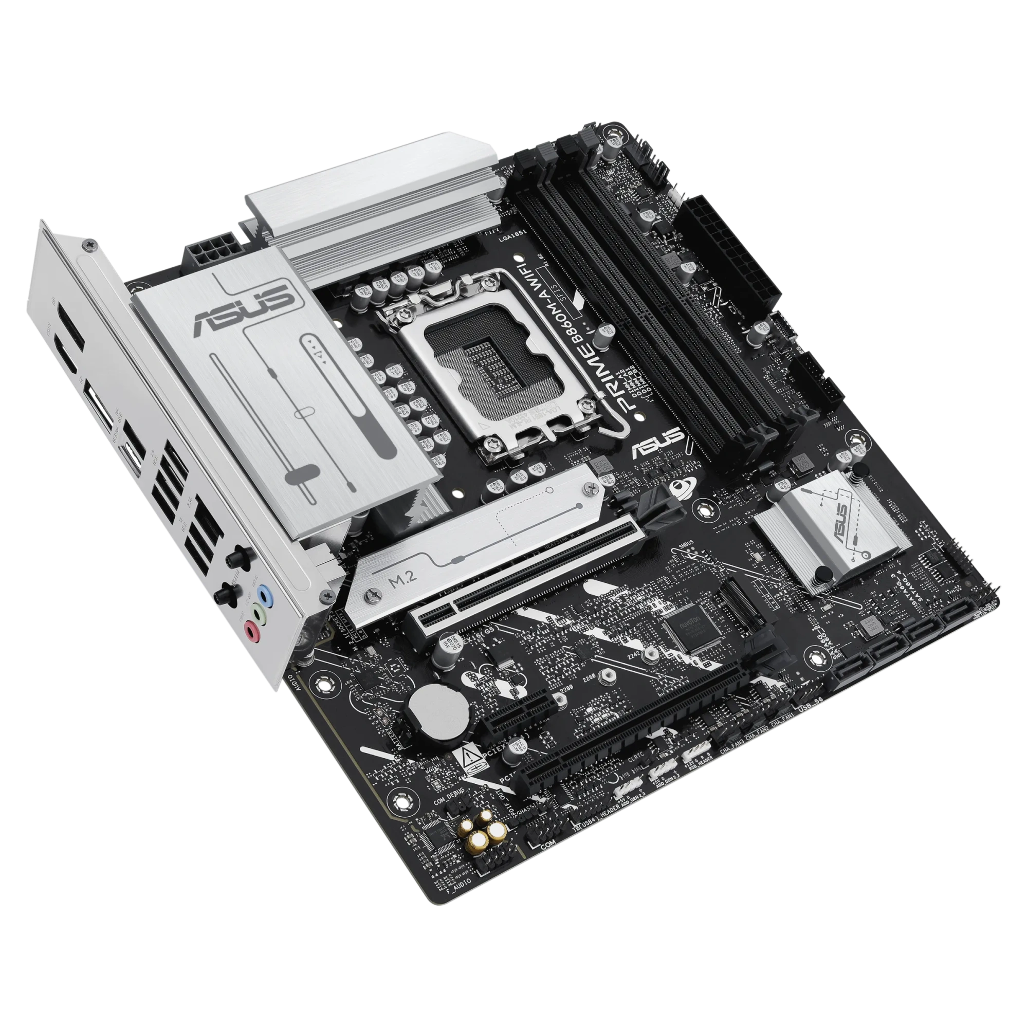Материнская плата Asus PRIME B860M-A WIFI [LGA 1851, Intel B860, 2xDDR 5, 2xM.2, 2xPCI-E x16, Micro-ATX]