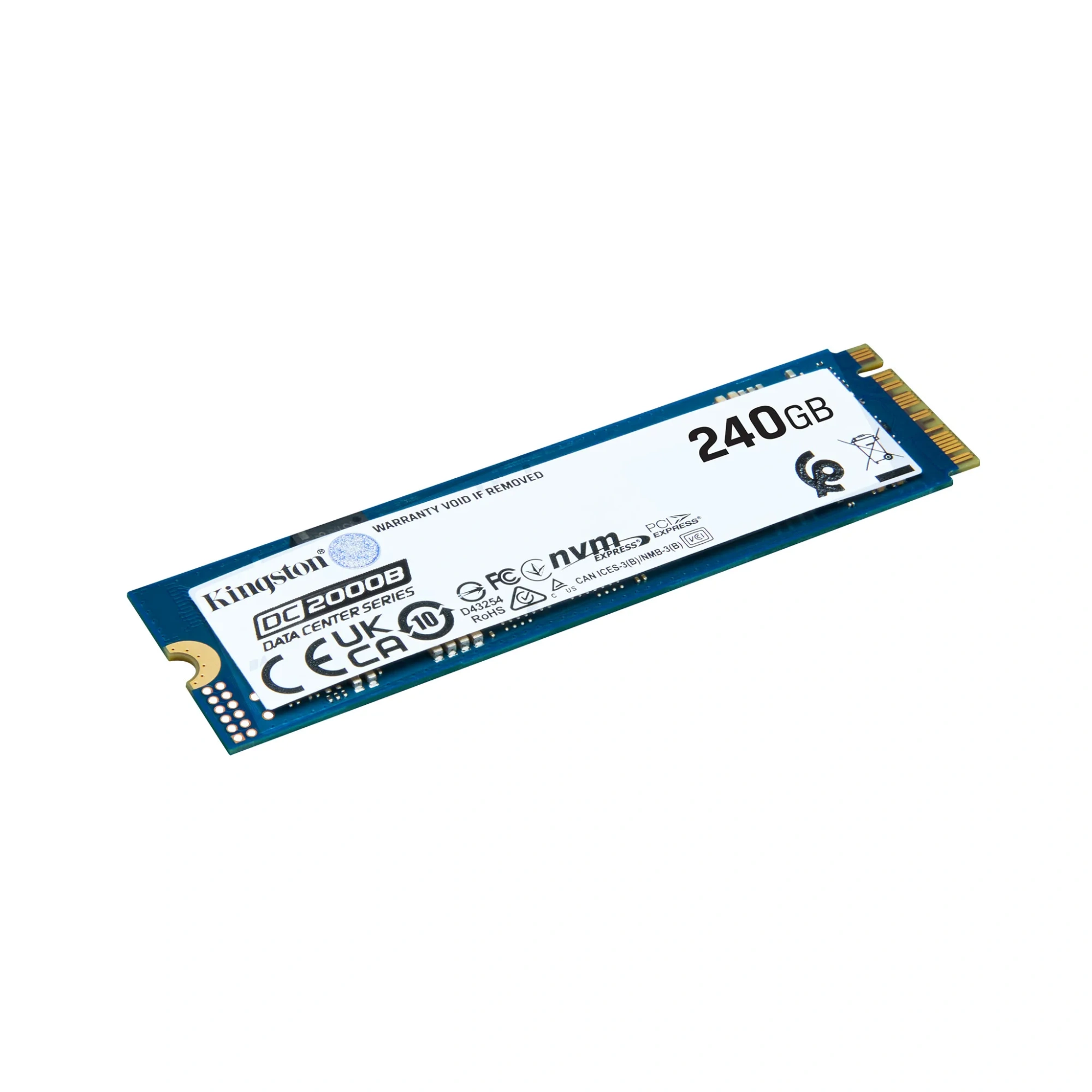 SSD-накопитель Kingston DC2000B (SEDC2000BYM8/240GB) [240 ГБ, M.2, PCI-E, 4500/400 МБ/с]