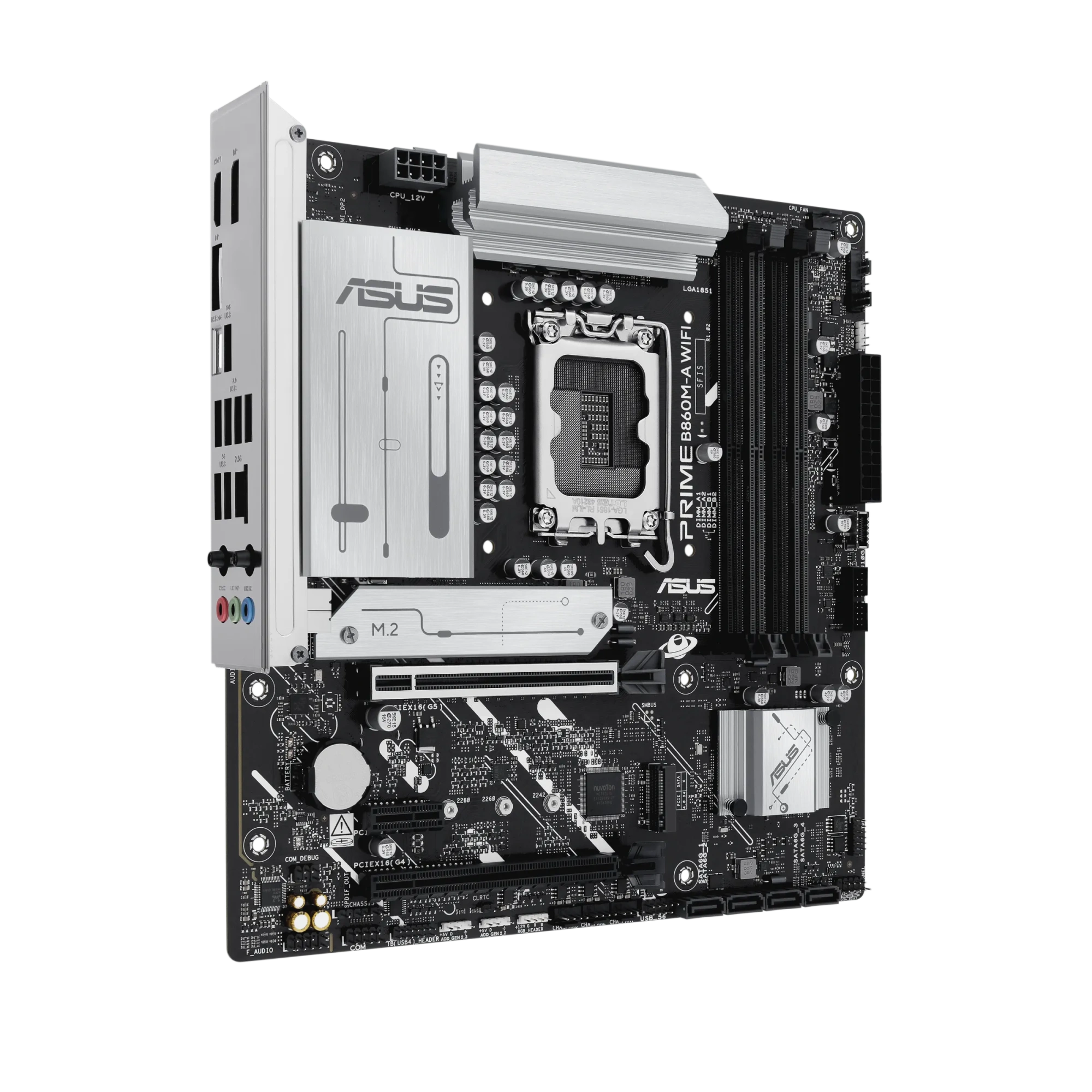 Материнская плата Asus PRIME B860M-A WIFI [LGA 1851, Intel B860, 2xDDR 5, 2xM.2, 2xPCI-E x16, Micro-ATX]