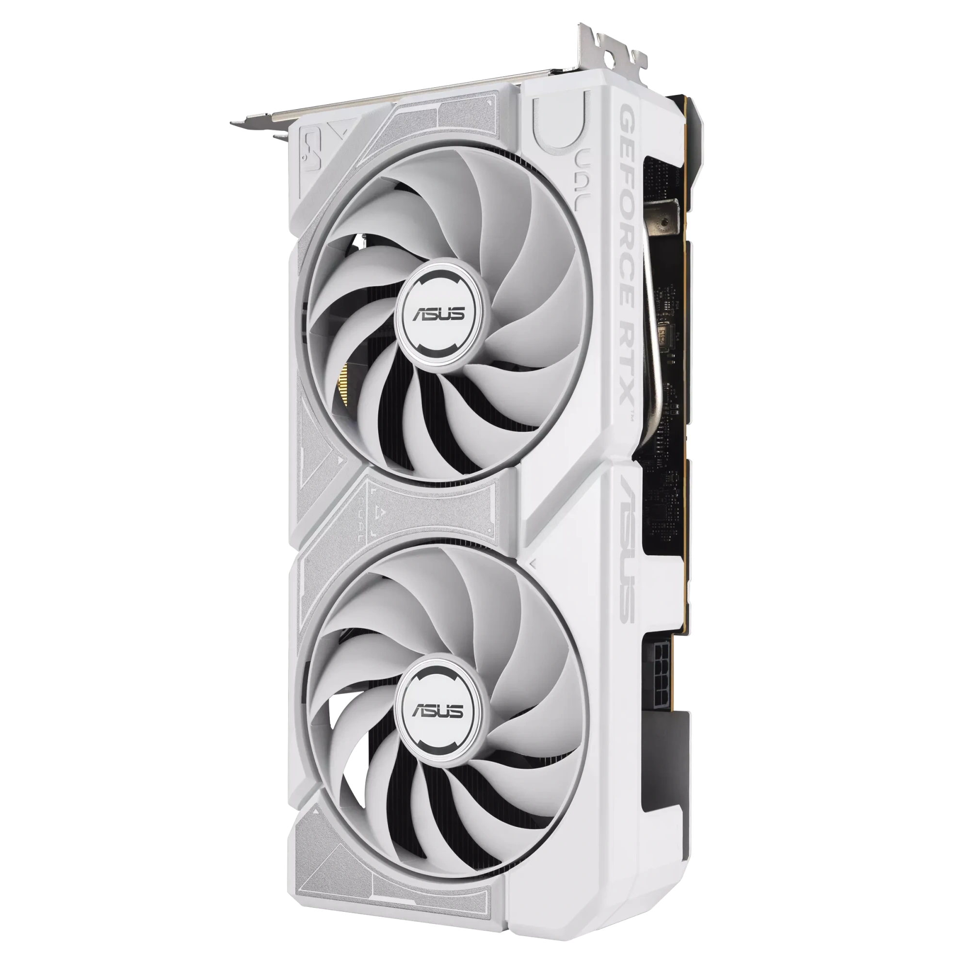 Видеокарта Asus GeForce RTX5060 8Gb DUAL OC Edition White (DUAL-RTX5060-O8G-WHITE) [8 ГБ, GDDR7, 128 бит, HDMI, DisplayPort (3 шт)]