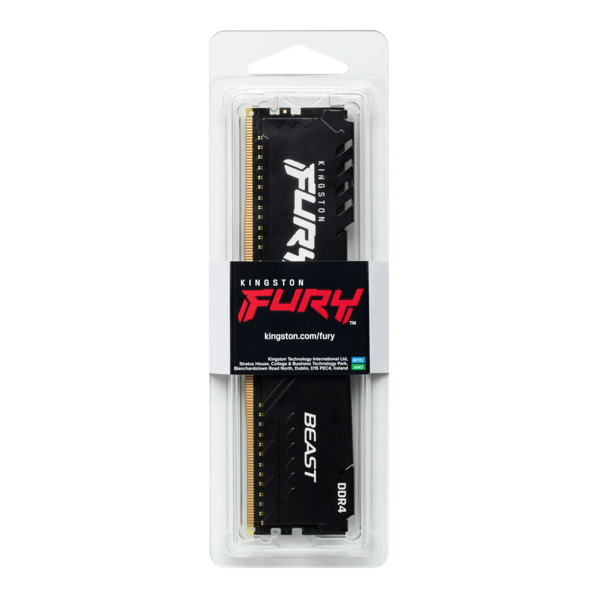 Комплект оперативной памяти Kingston FURY Beast DDR4 (KF432C16BBK2/16WP) [16 ГБ, DDR 4, 3200 МГц, 1.35 В, KIT]