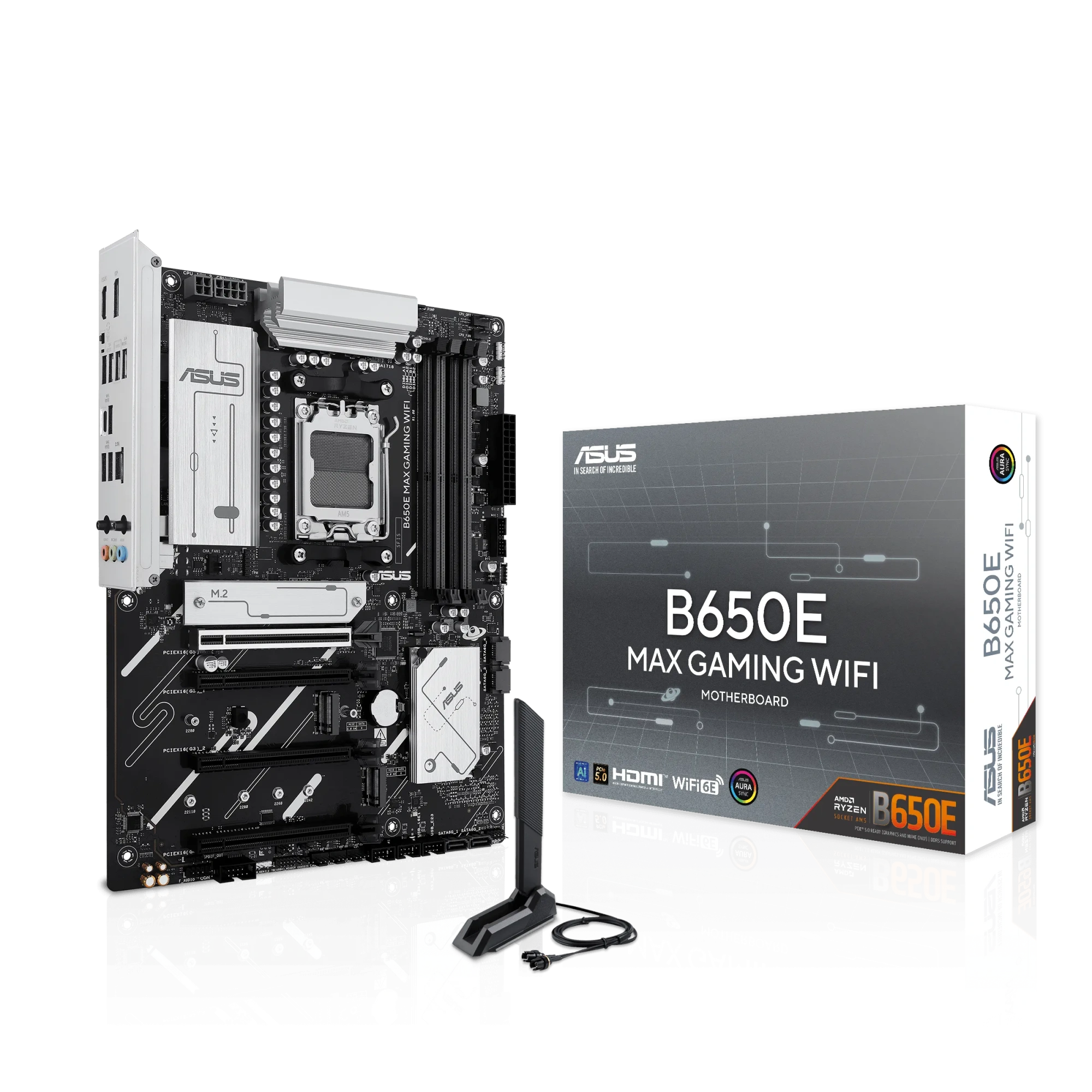 Материнская плата Asus B650E MAX GAMING WIFI [AM5, AMD B650, 4xDDR 5, 3xM.2, 4xPCI-E x16, Standard-ATX]