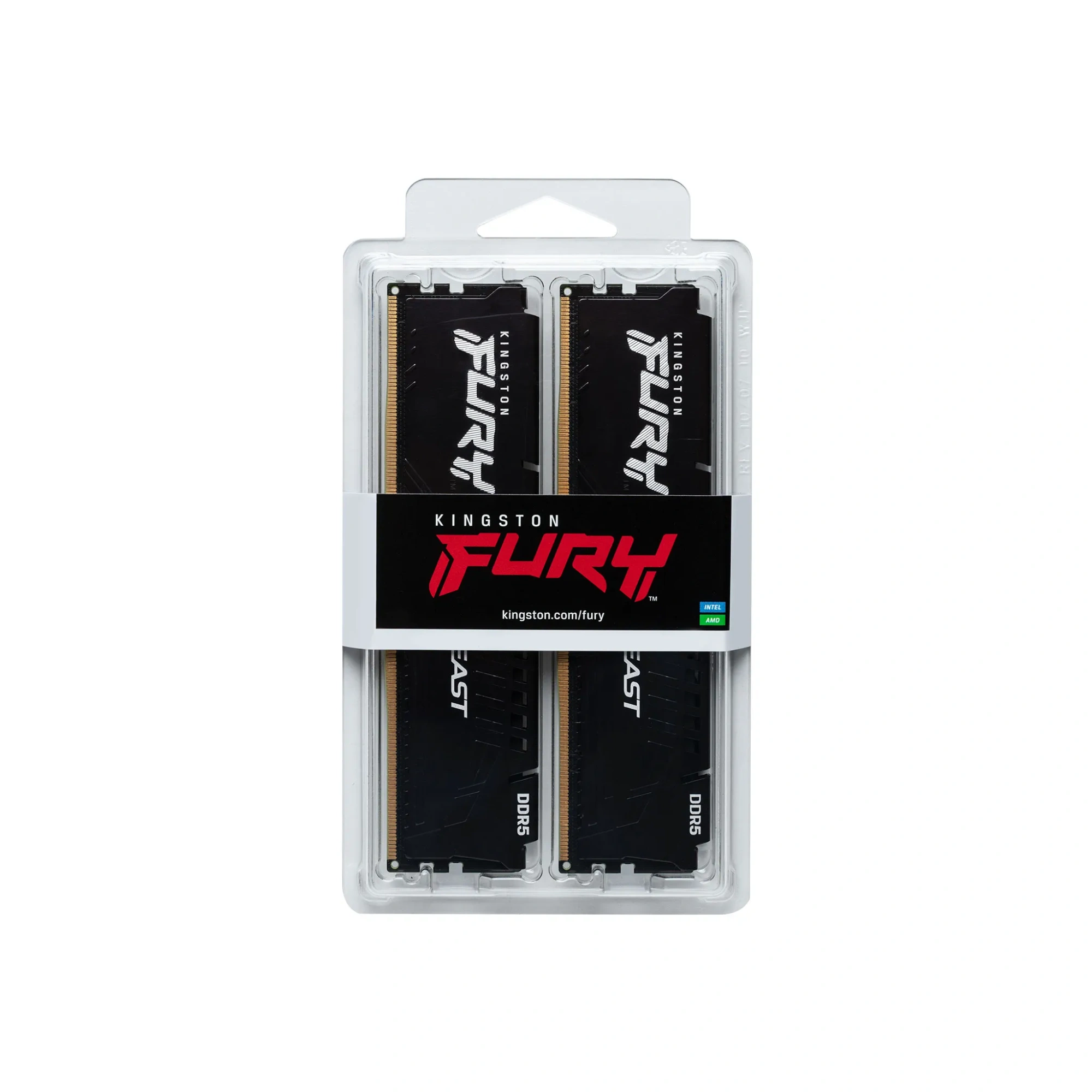Комплект оперативной памяти Kingston FURY Beast DDR5 (KF560C30BBEK2-32) [32 ГБ, DDR 5, 6000 МГц, 1.4 В, KIT]