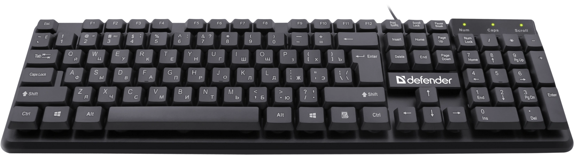 Клавиатура Defender Symbol HB-559 [мембранная, проводная, черная]