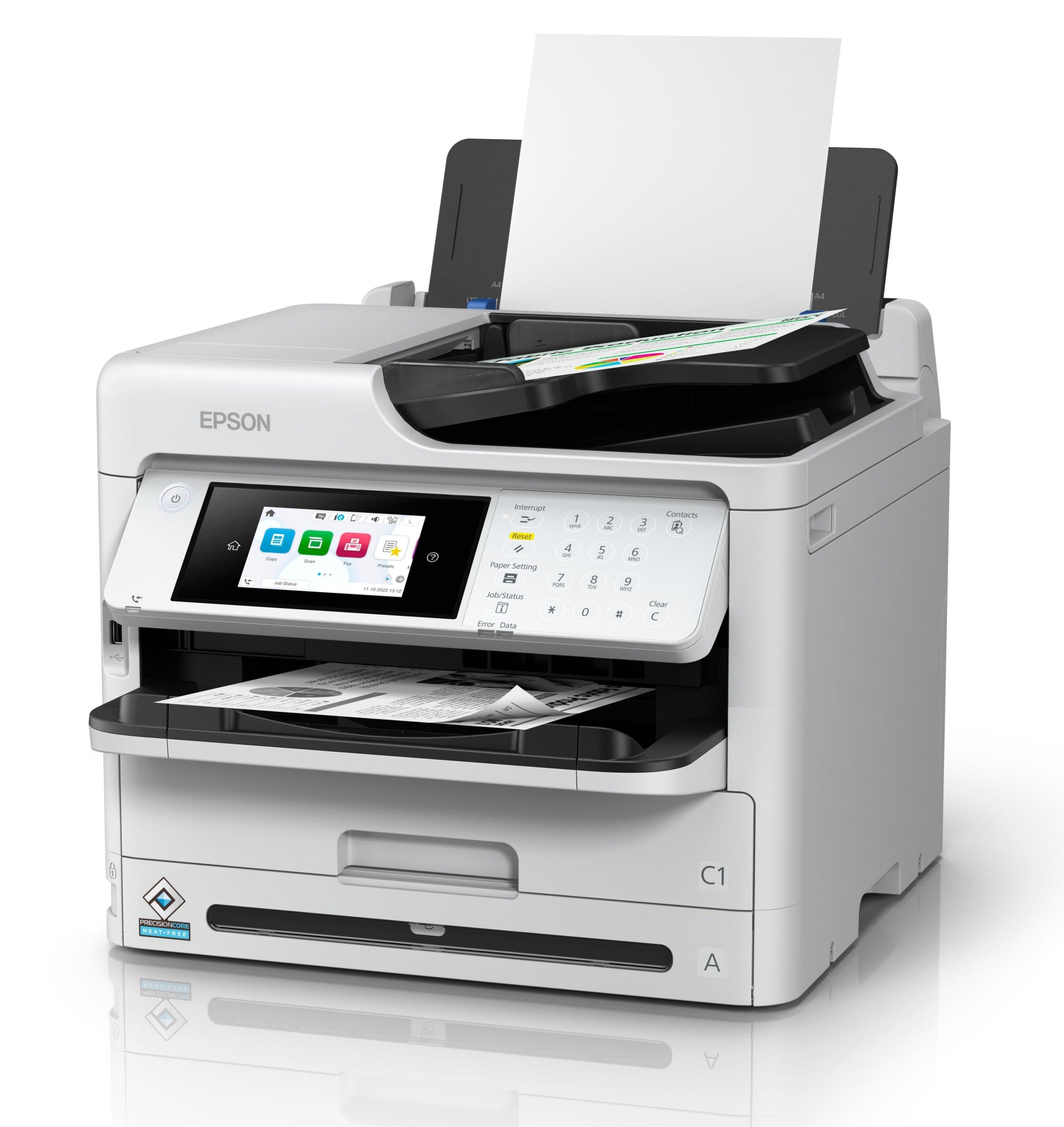 МФУ Epson WorkForce Pro WF-M5899DWF (C11CK76402) [A4, струйный, черно-белый, 1200 x 2400 DPI, Дуплекс, АПД, Wi-Fi, Ethernet (RJ-45), USB]