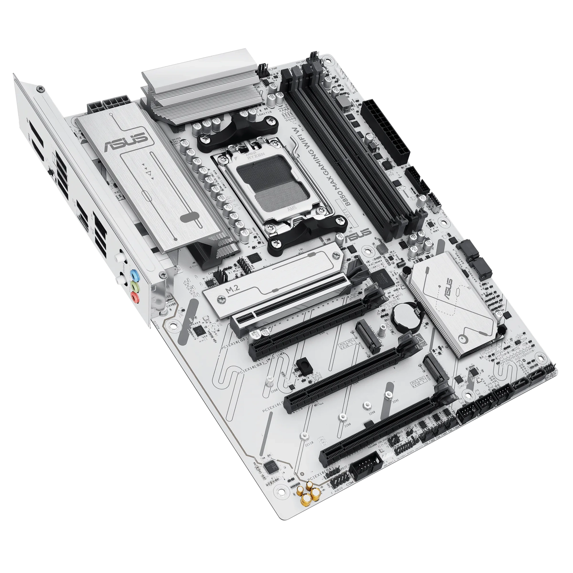 Материнская плата Asus B850 MAX GAMING WIFI W [AM5, AMD B850, 4xDDR 5, 3xM.2, 4xPCI-E x16, Standard-ATX]